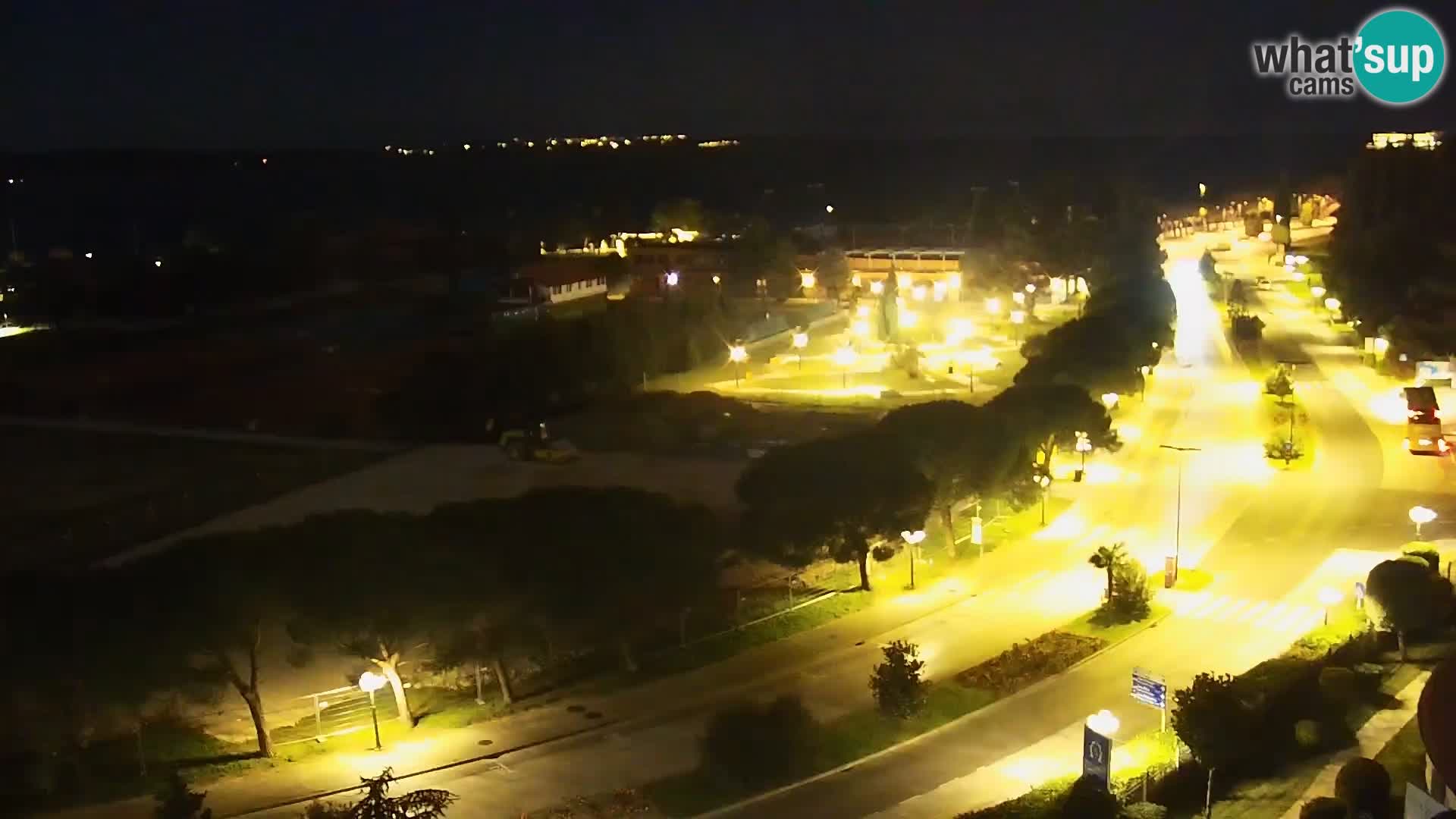 Portorož Webcam – Blick auf den Yachthafen und die Tennisplätze