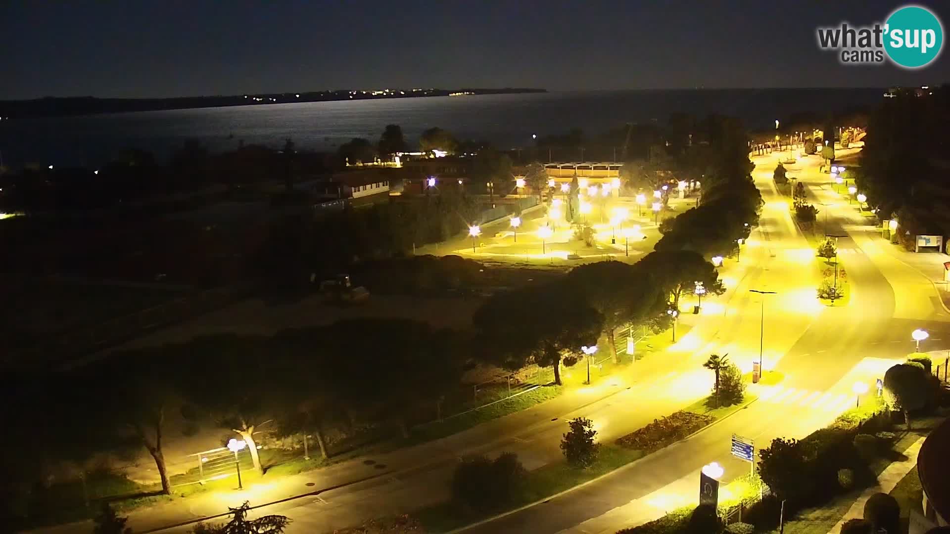 Portorose Live Webcam – vista sulla marina e i campi da tennis