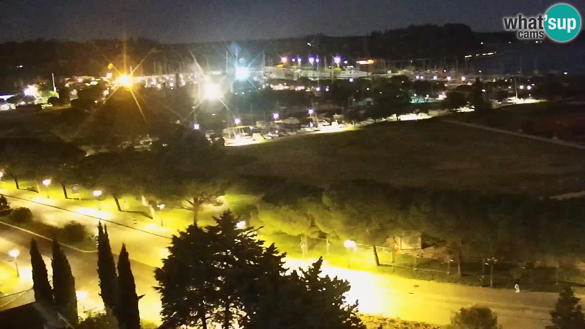 Portorož Webcam – Blick auf den Yachthafen und die Tennisplätze