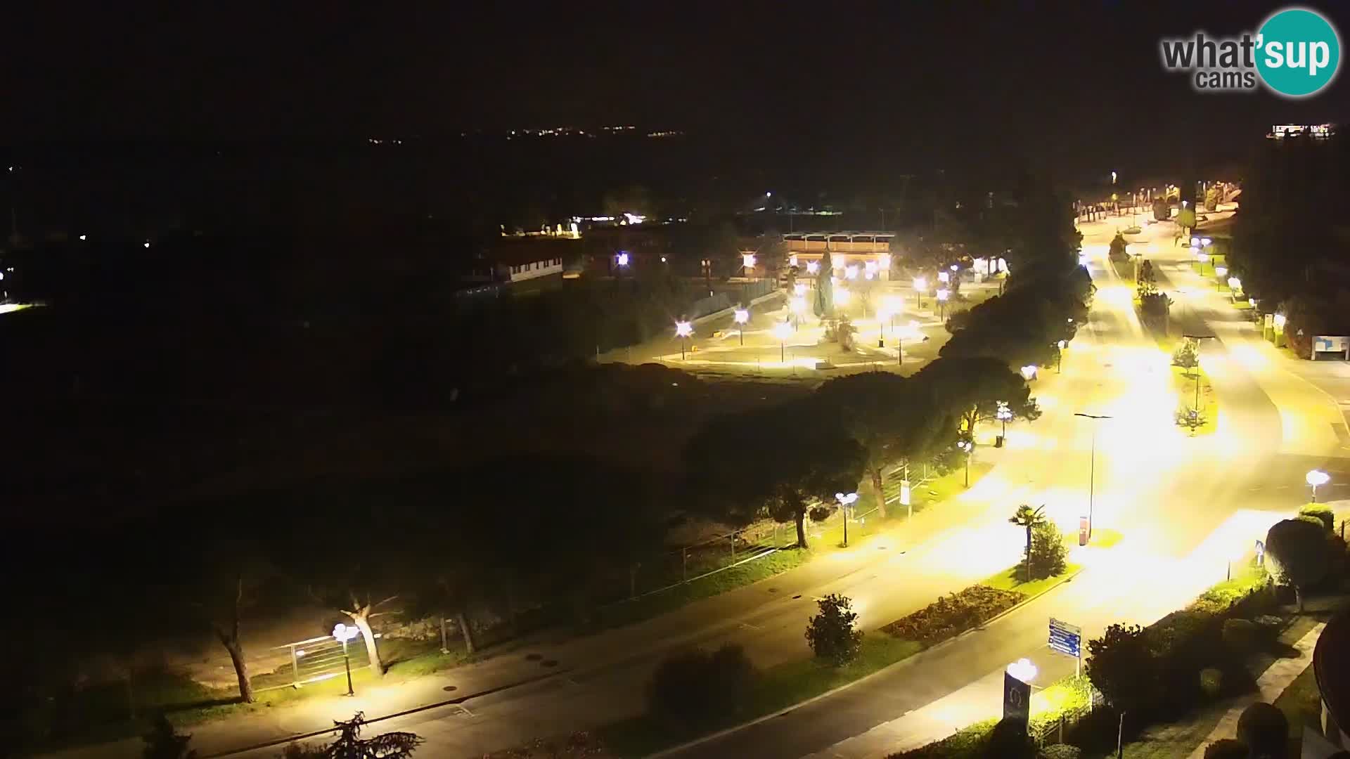 Portorož Live Webcam – view of the marina and tennis courts