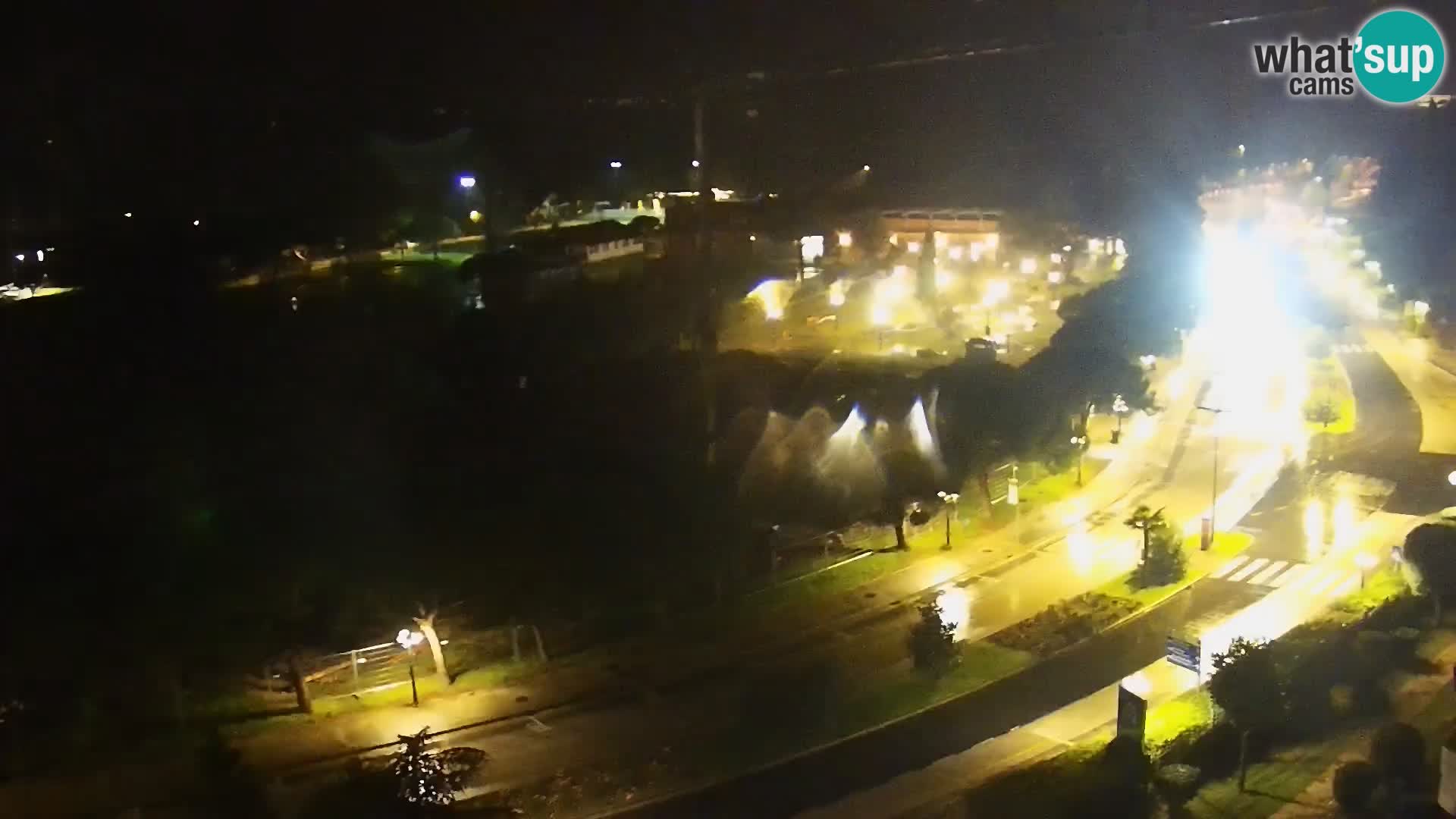 Portorož Webcam – Blick auf den Yachthafen und die Tennisplätze