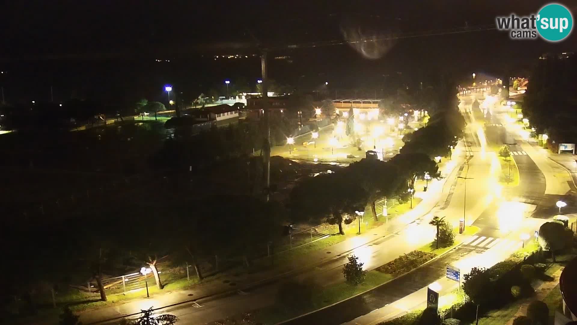 Portorož camera en vivo – vista del puerto deportivo y las canchas de tenis