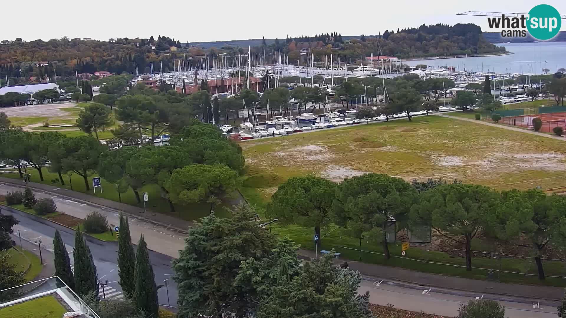 Portorose Live Webcam – vista sulla marina e i campi da tennis