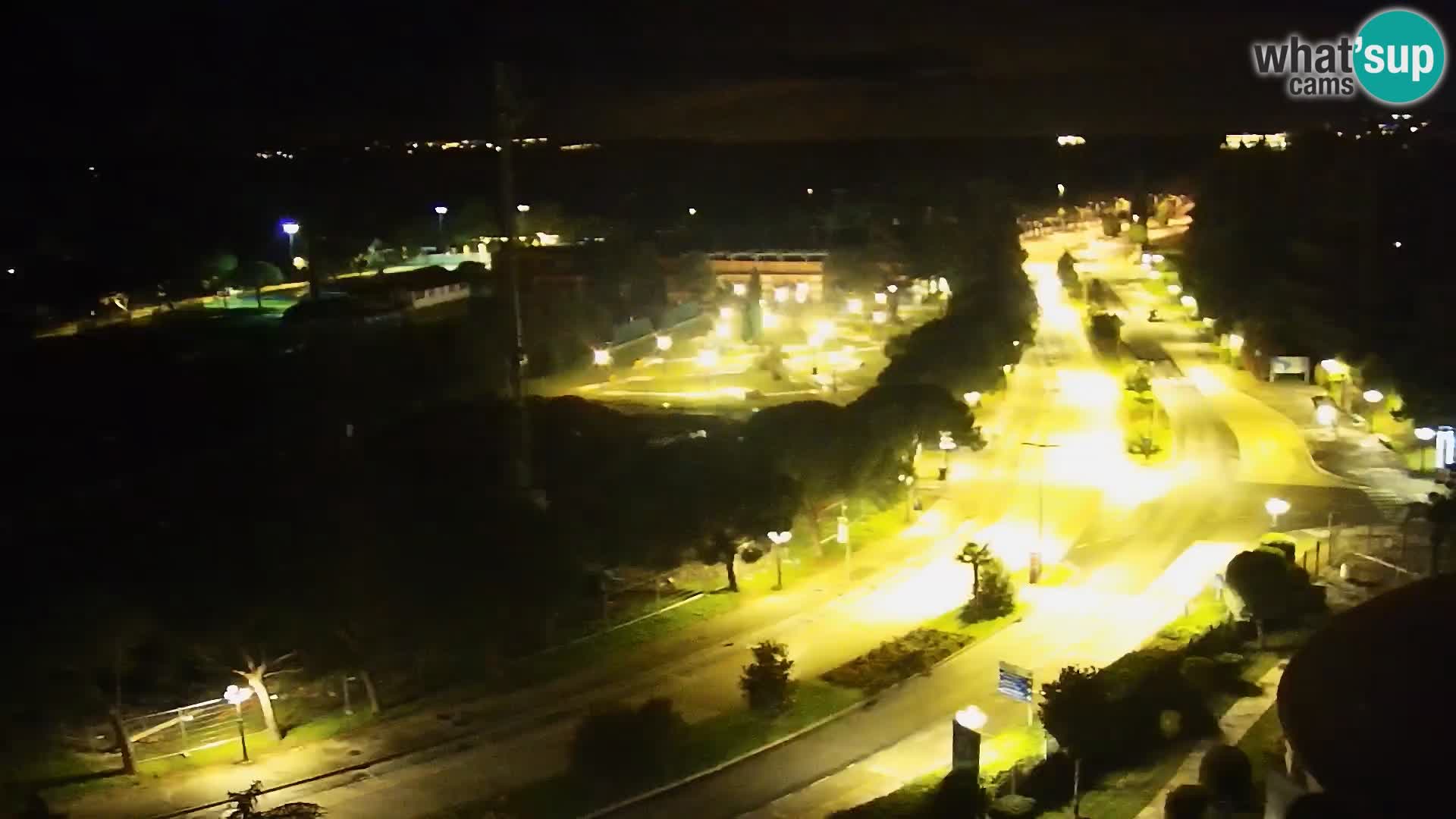 Portorož camera en vivo – vista del puerto deportivo y las canchas de tenis