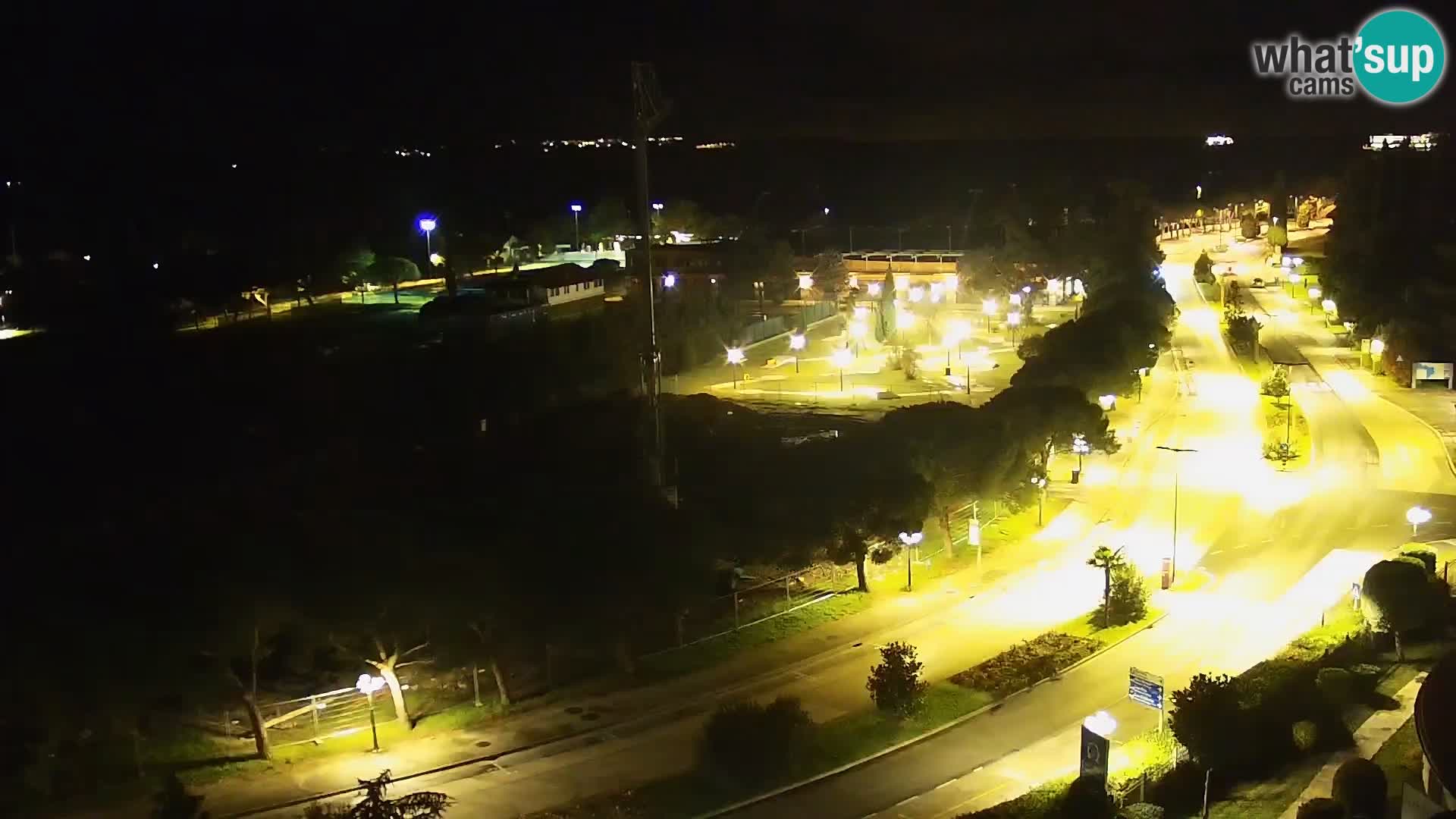 Portorose Live Webcam – vista sulla marina e i campi da tennis