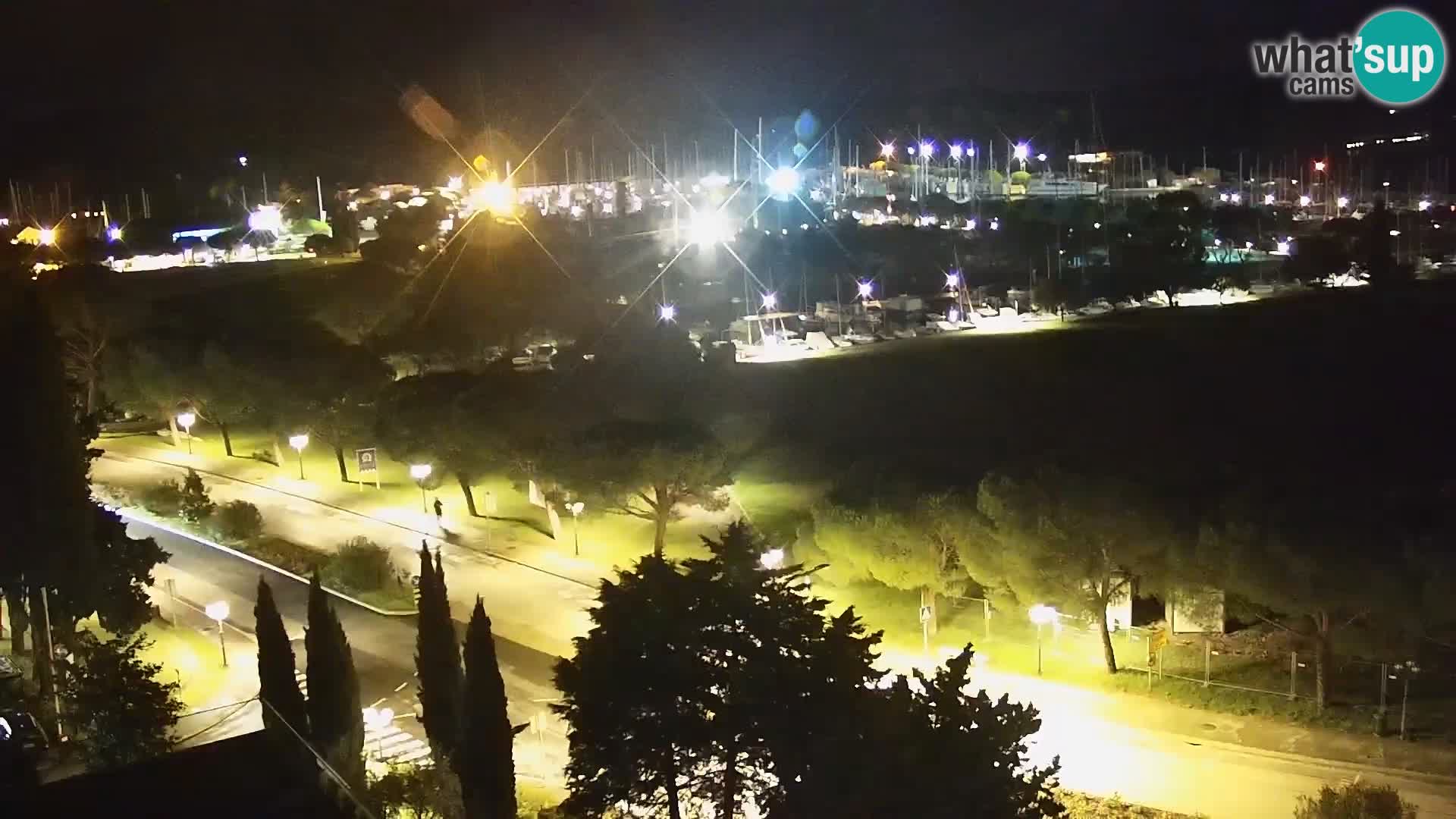 Portorose Live Webcam – vista sulla marina e i campi da tennis