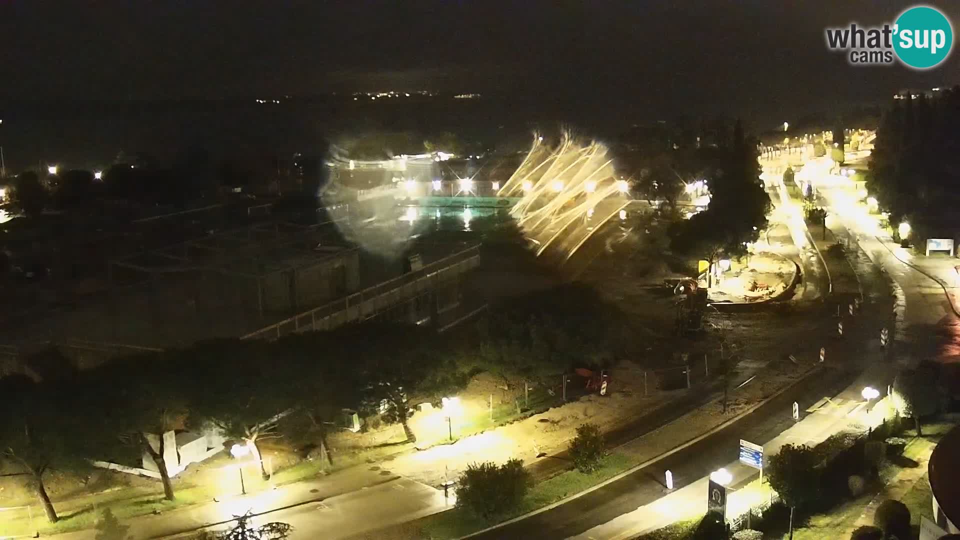 Portorož camera en vivo – vista del puerto deportivo y las canchas de tenis