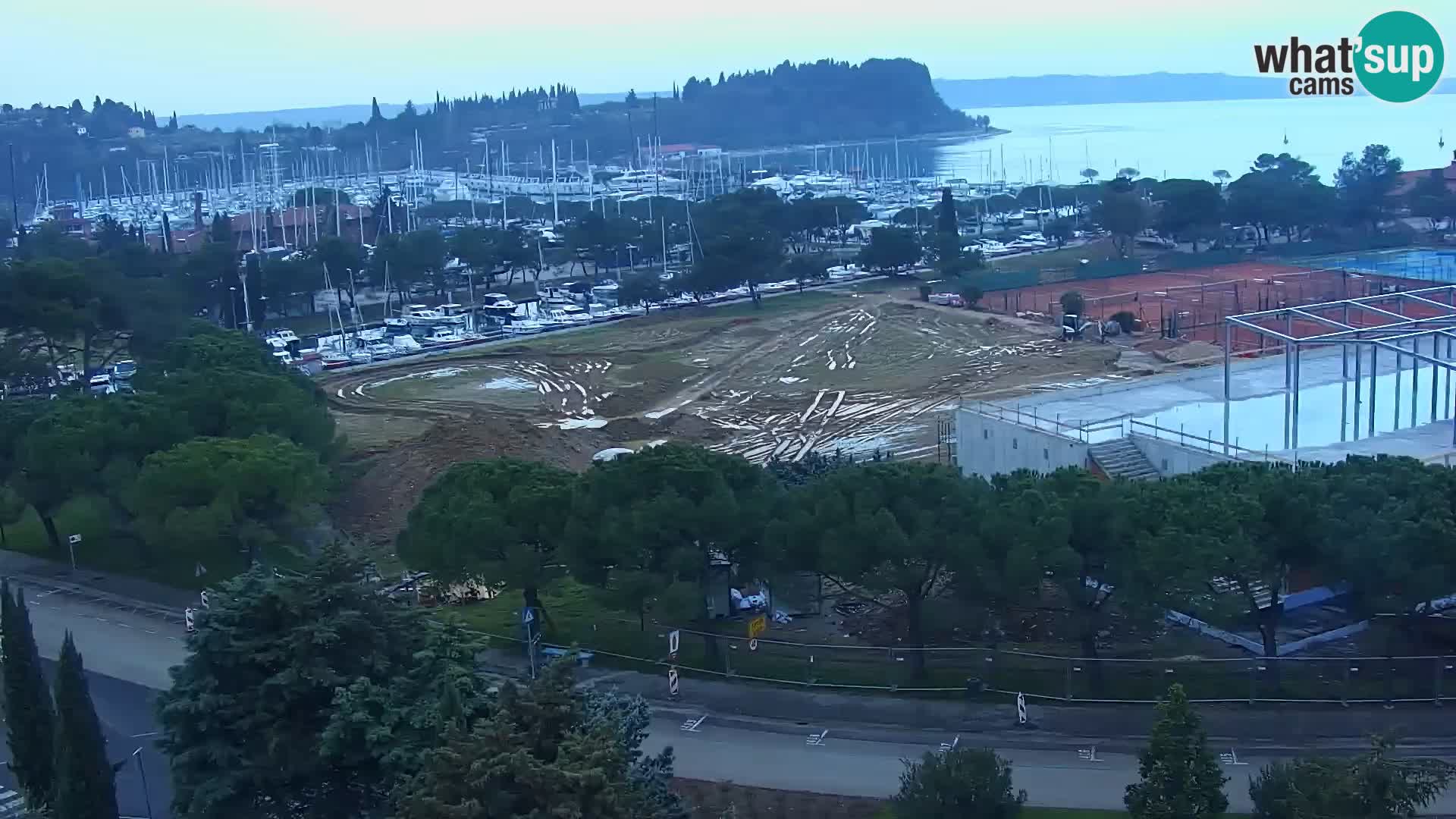 Marina di Portorose e il golfo di Piran