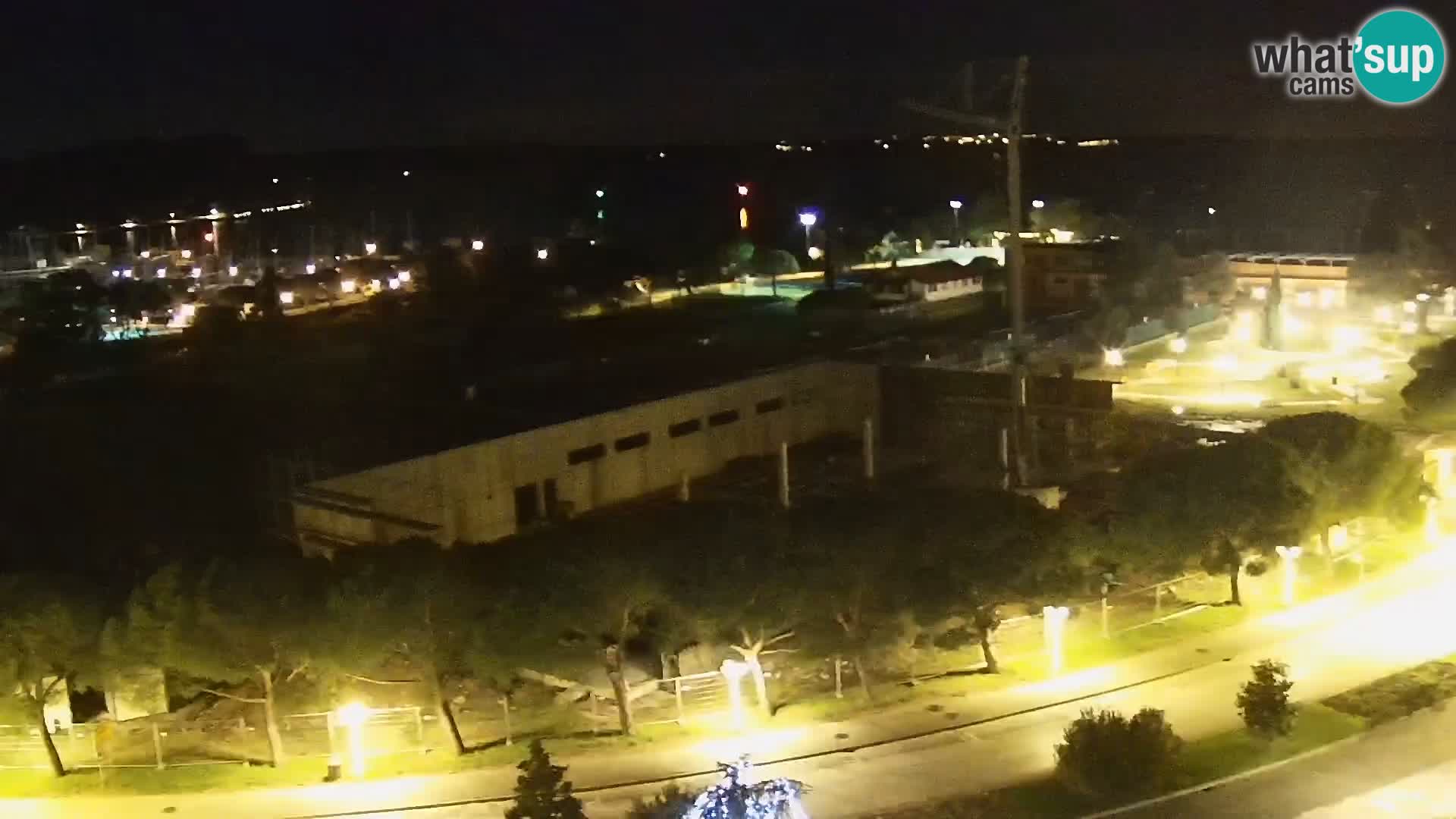 Portorose Live Webcam – vista sulla marina e i campi da tennis