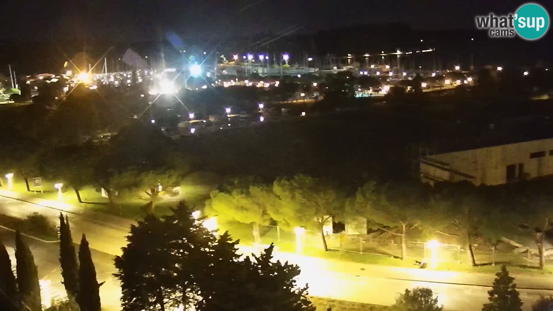 Portorož Live Webcam – vue sur la marina et les courts de tennis