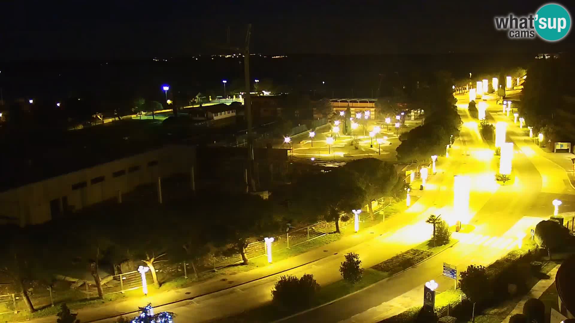 Portorož Live Webcam – view of the marina and tennis courts