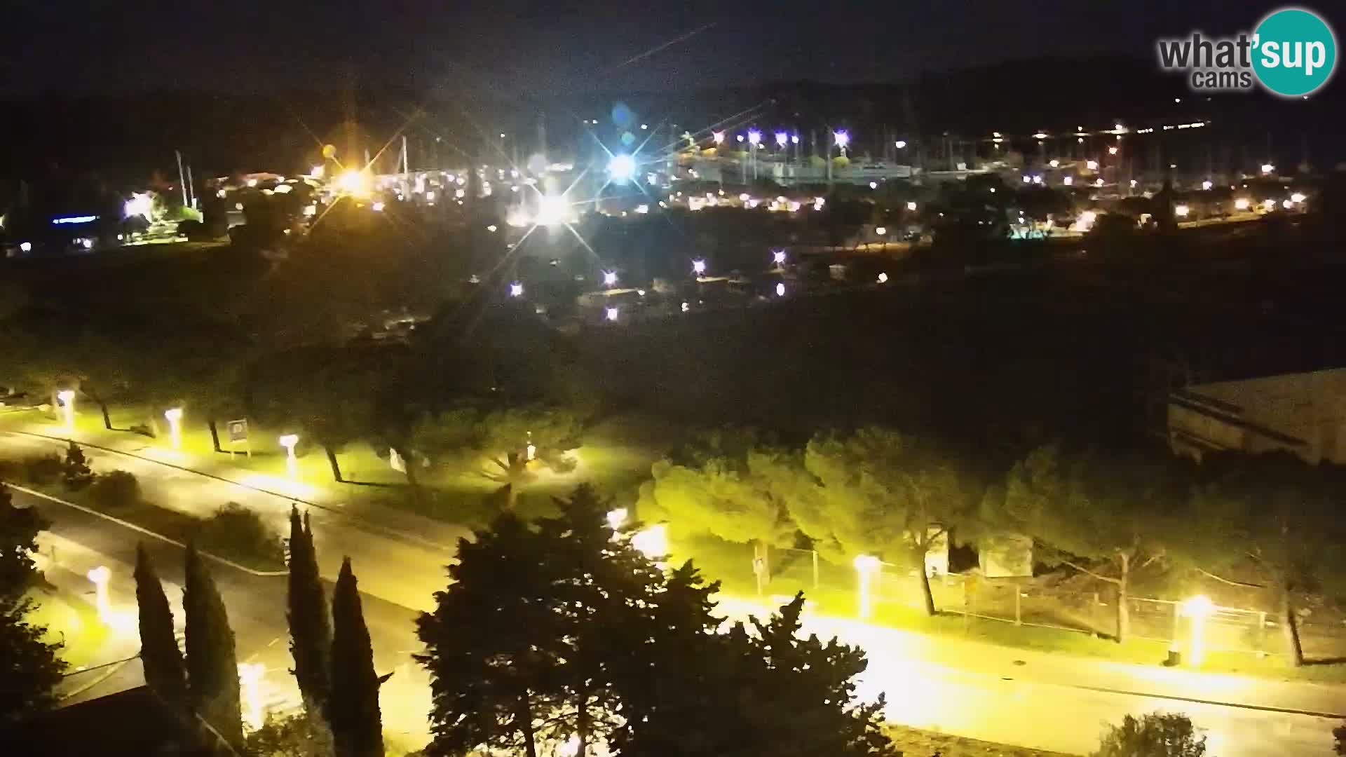 Portorož Live Webcam – view of the marina and tennis courts