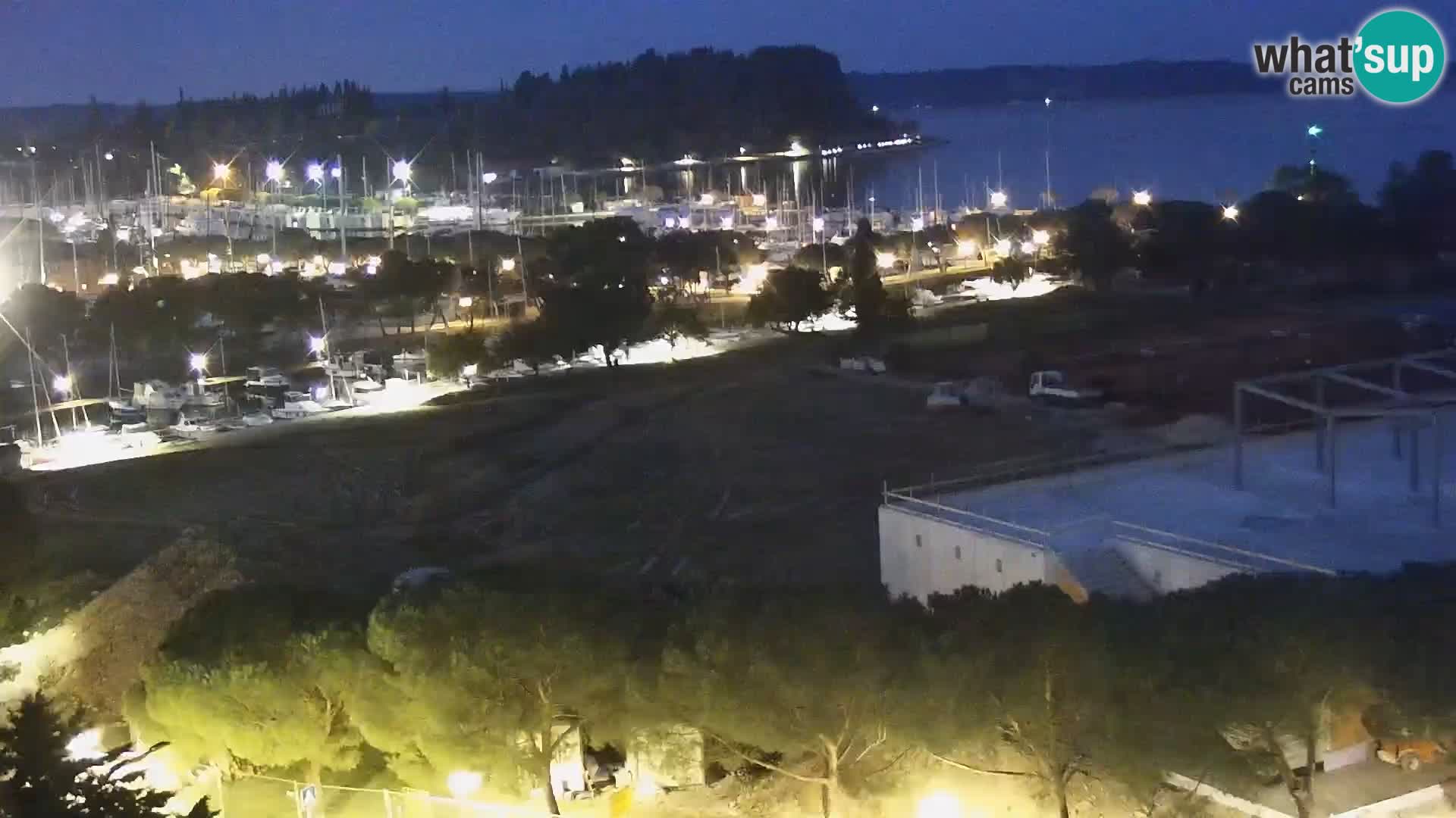 Portorož Live Webcam – view of the marina and tennis courts