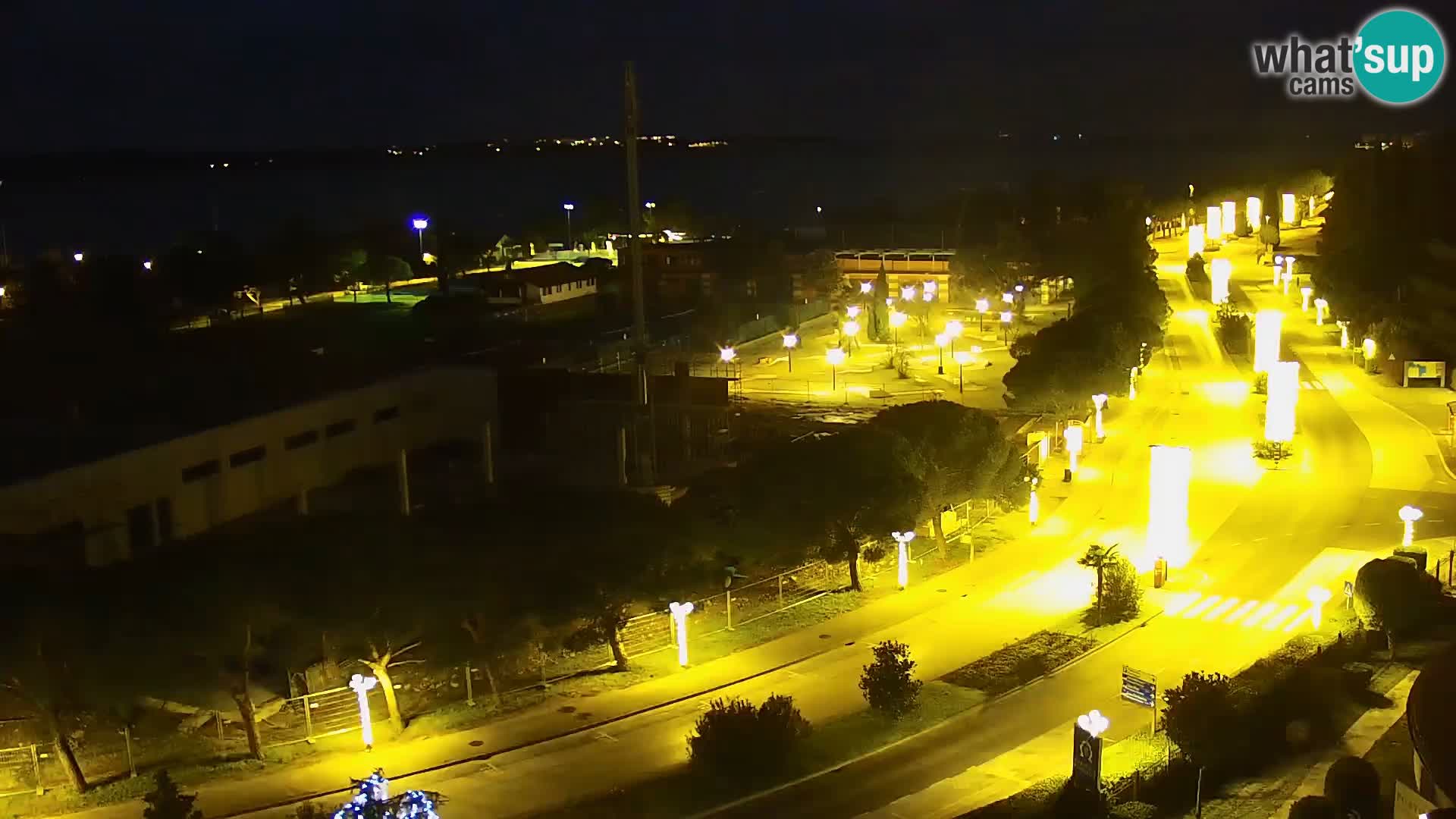 Portorož Live Webcam – view of the marina and tennis courts