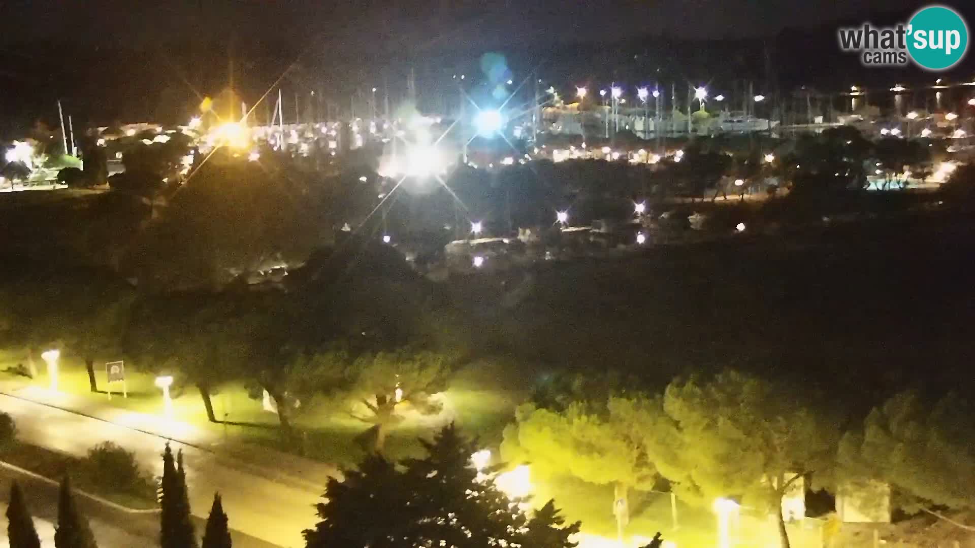 Portorož Live Webcam – vue sur la marina et les courts de tennis