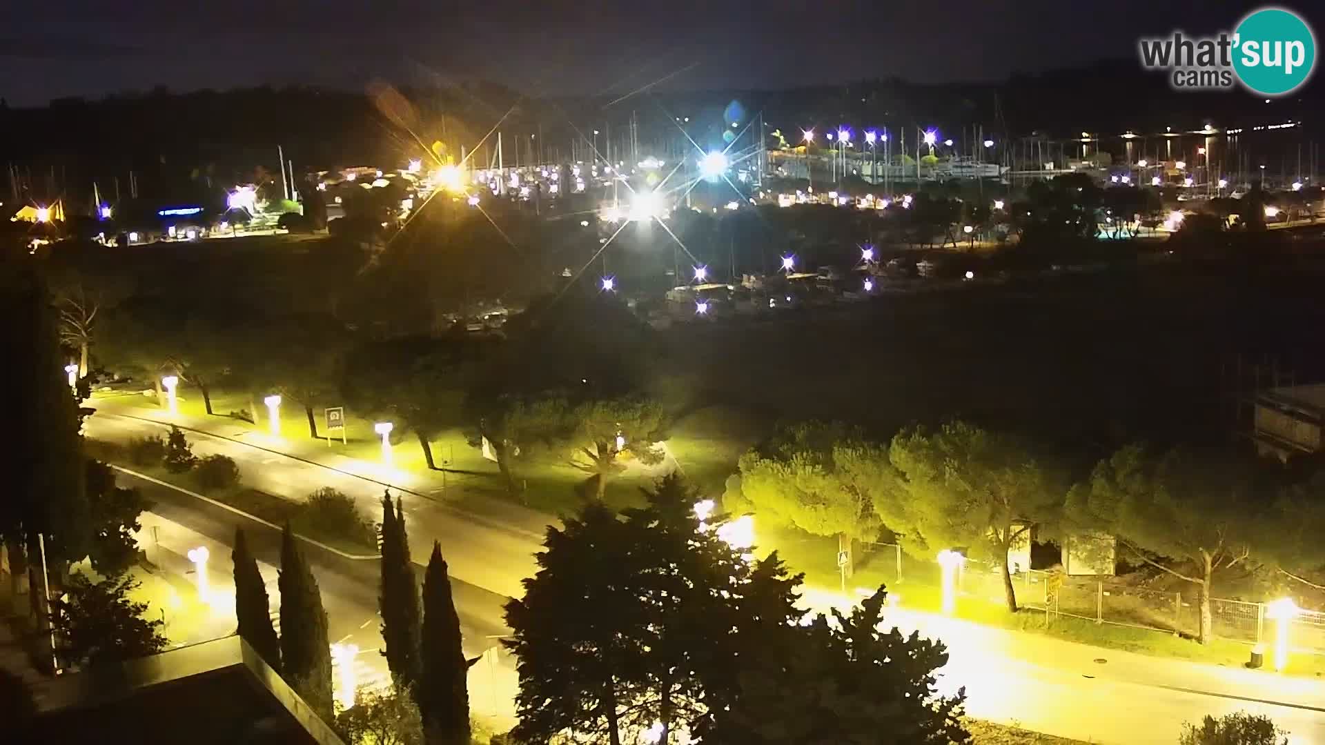 Portorož Webcam – Blick auf den Yachthafen und die Tennisplätze