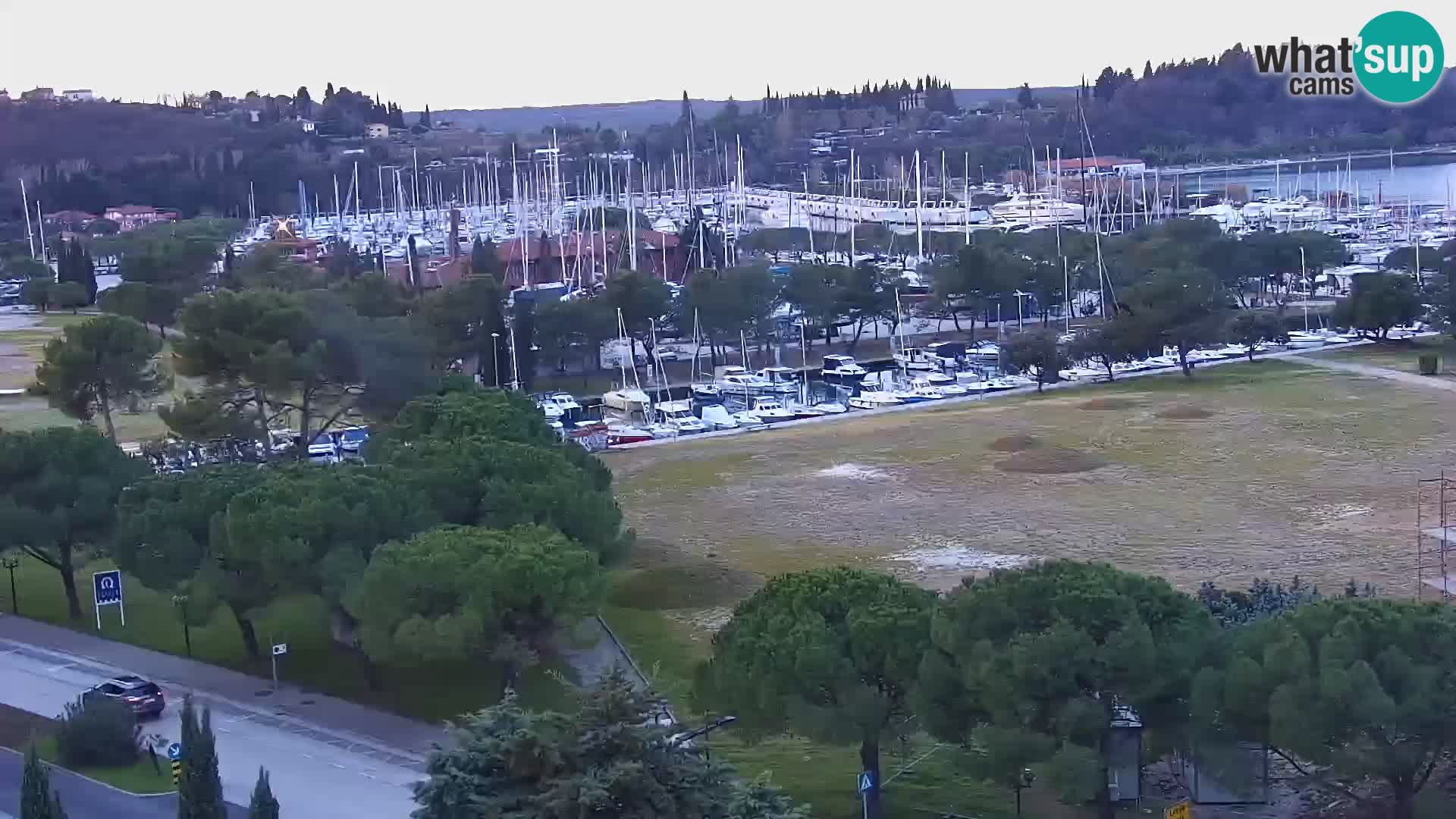 Portorose Live Webcam – vista sulla marina e i campi da tennis