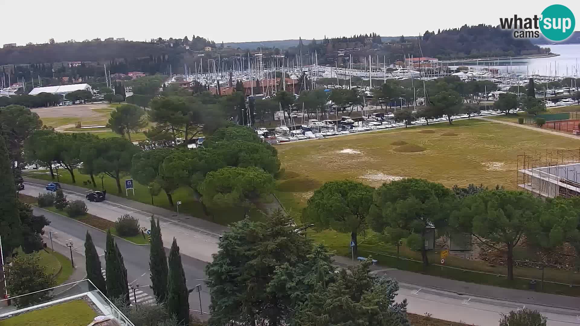 Portorose Live Webcam – vista sulla marina e i campi da tennis