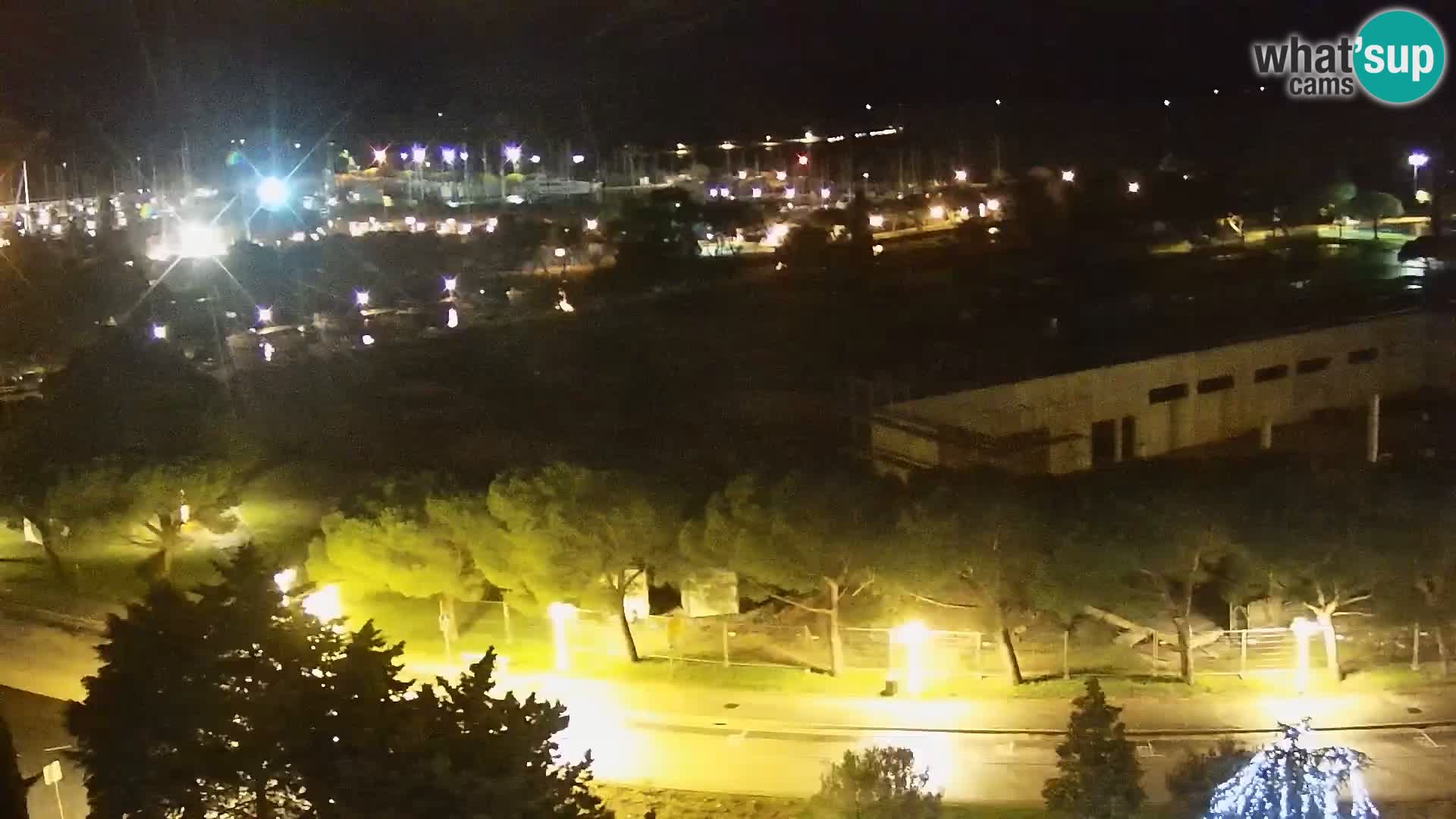 Portorož Live Webcam – view of the marina and tennis courts