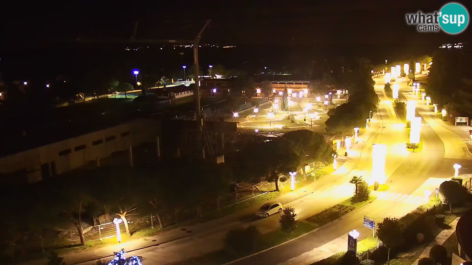 Portorož Live Webcam – vue sur la marina et les courts de tennis