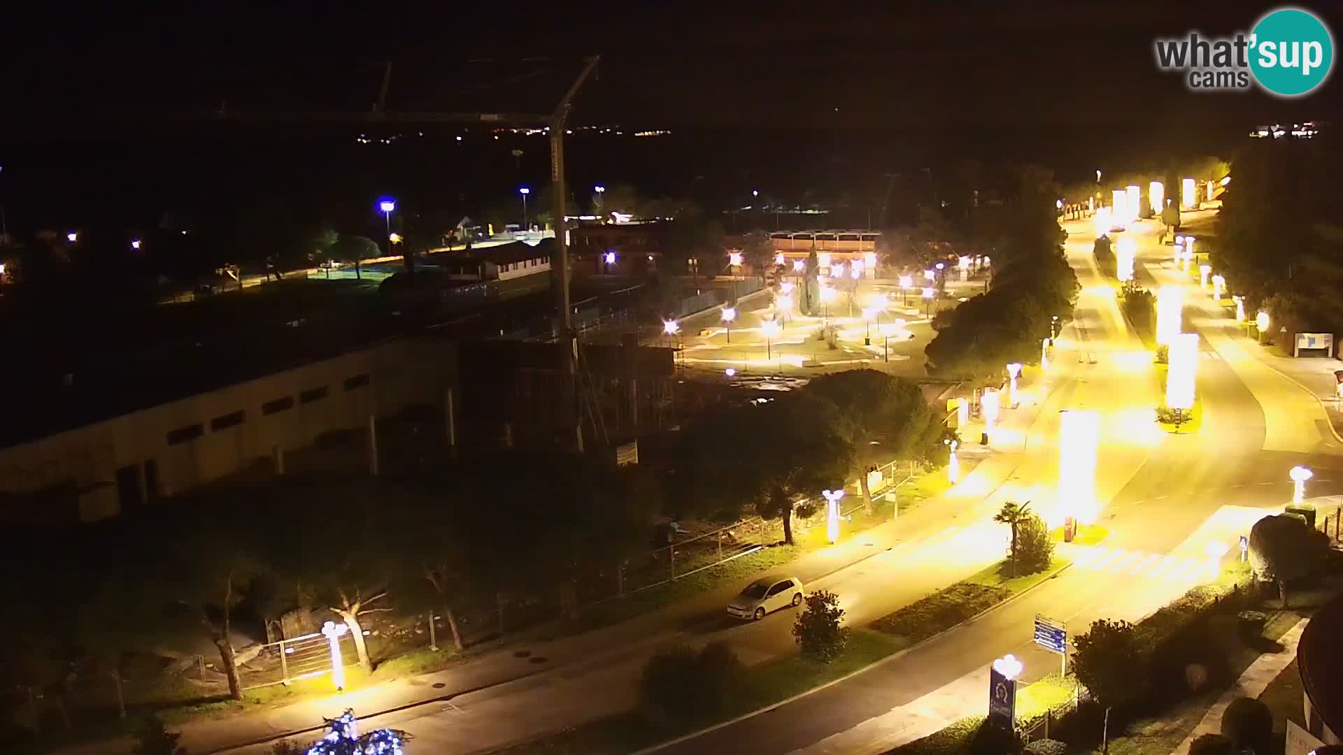 Portorož Live Webcam – view of the marina and tennis courts