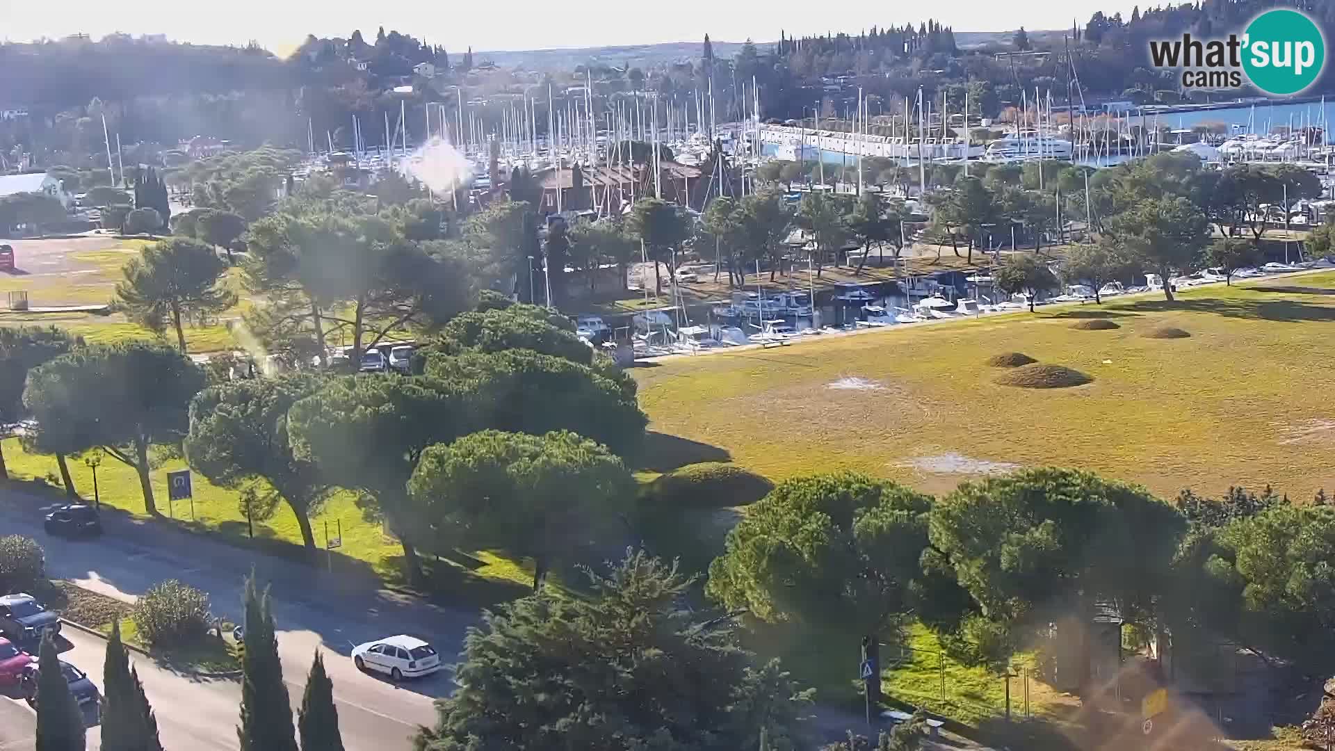 Portorose Live Webcam – vista sulla marina e i campi da tennis