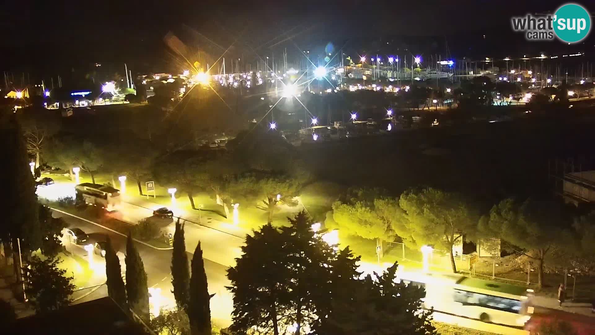 Portorož Live Webcam – view of the marina and tennis courts