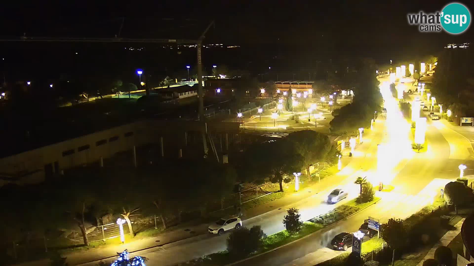 Portorož Live Webcam – view of the marina and tennis courts