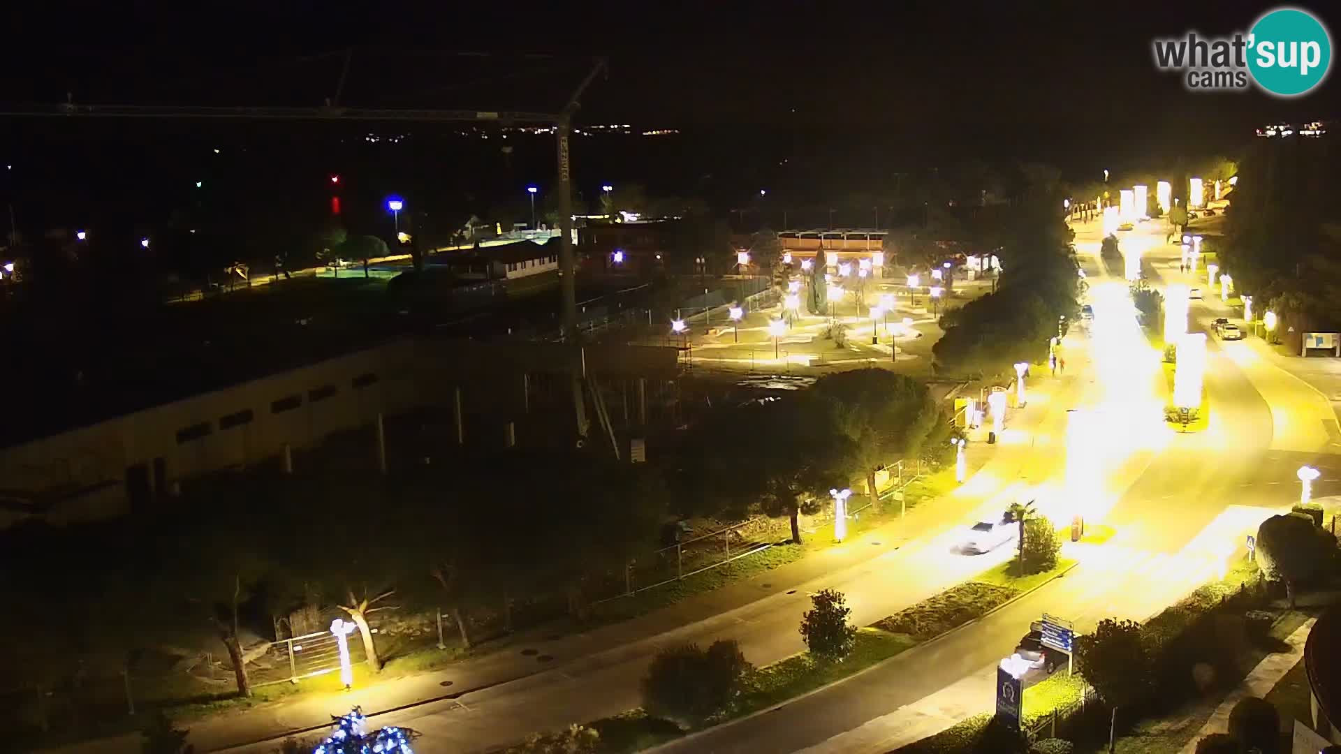 Portorož Live Webcam – view of the marina and tennis courts