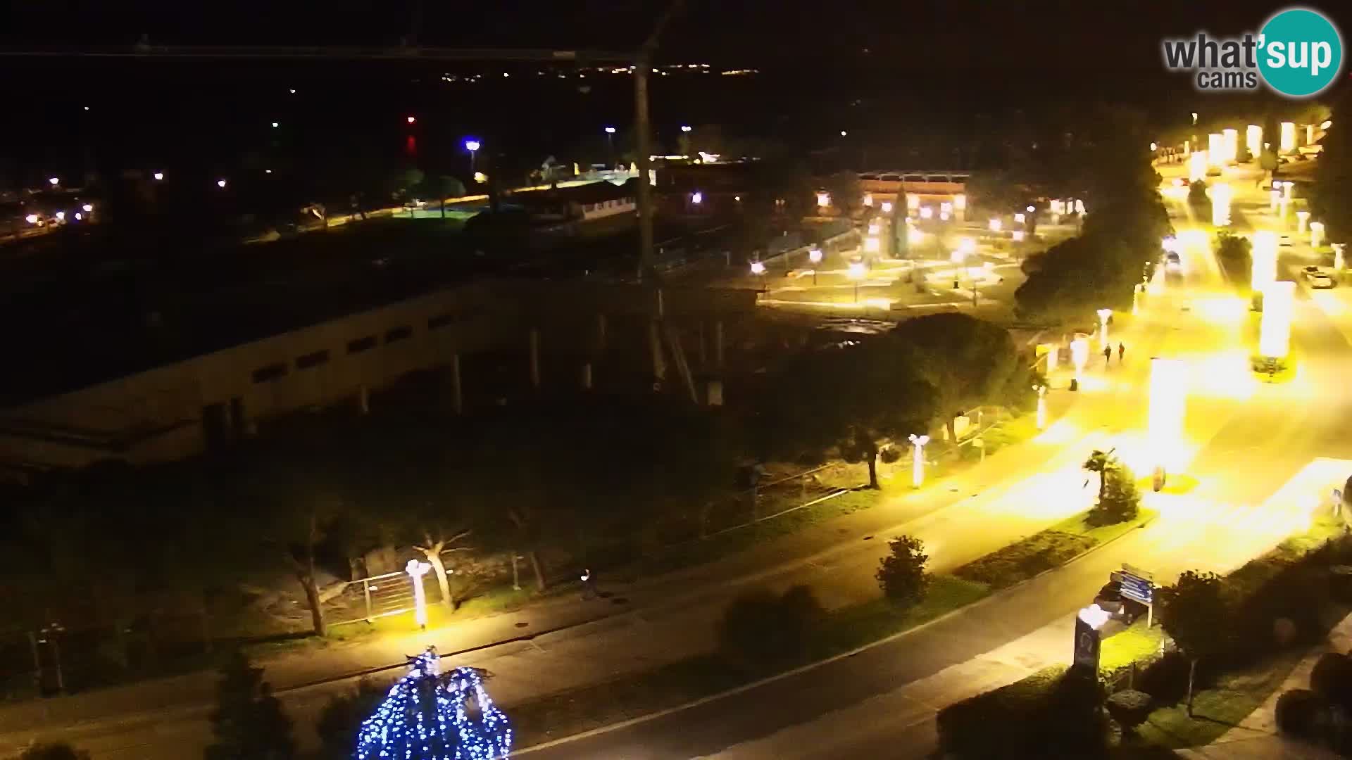 Portorož Live Webcam – view of the marina and tennis courts