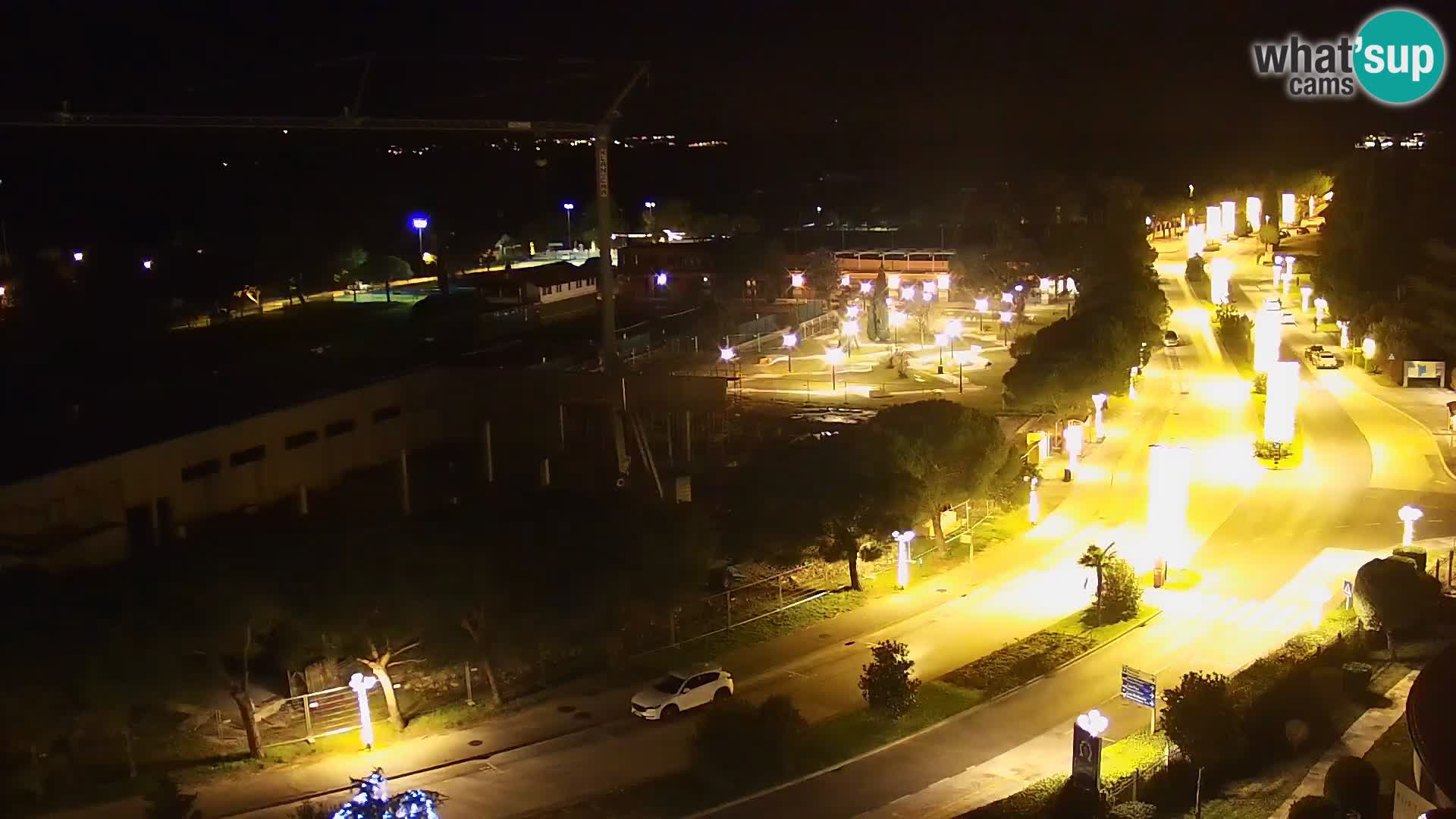 Portorož Live Webcam – vue sur la marina et les courts de tennis