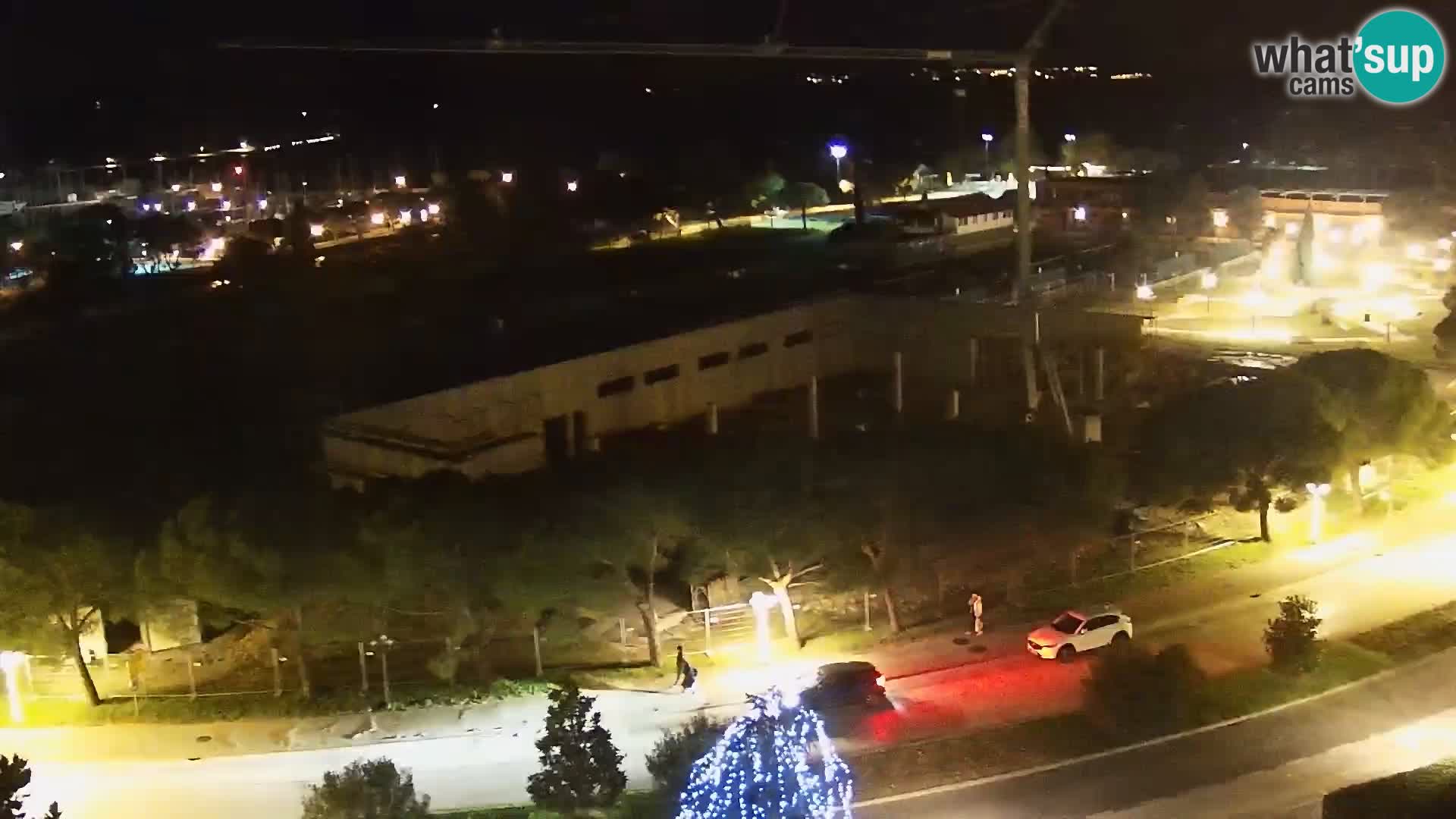 Portorož Live Webcam – vue sur la marina et les courts de tennis