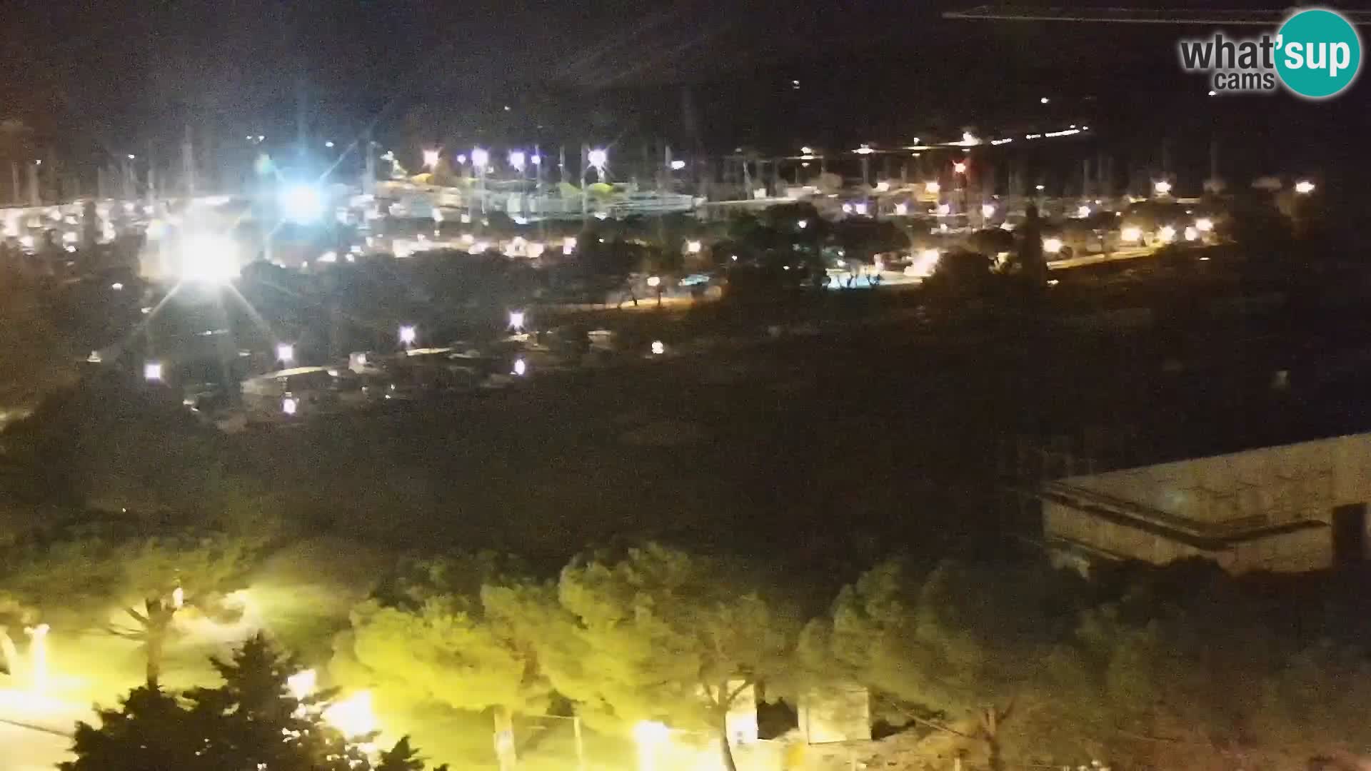 Portorož Webcam – Blick auf den Yachthafen und die Tennisplätze