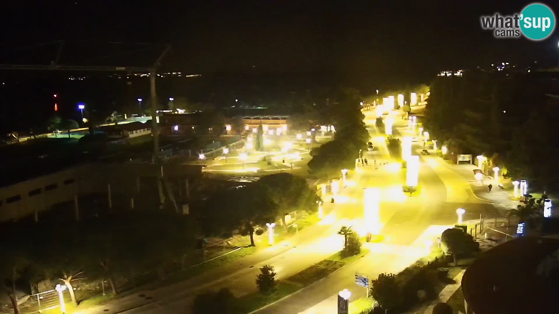 Portorož Live Webcam – view of the marina and tennis courts