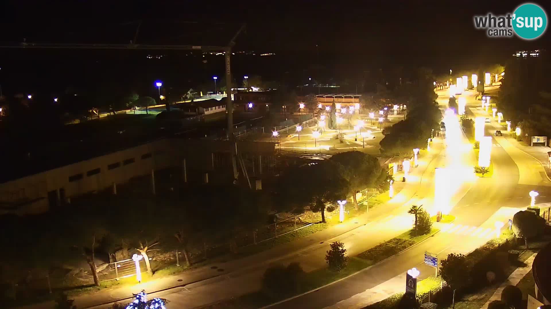 Portorož Live Webcam – view of the marina and tennis courts