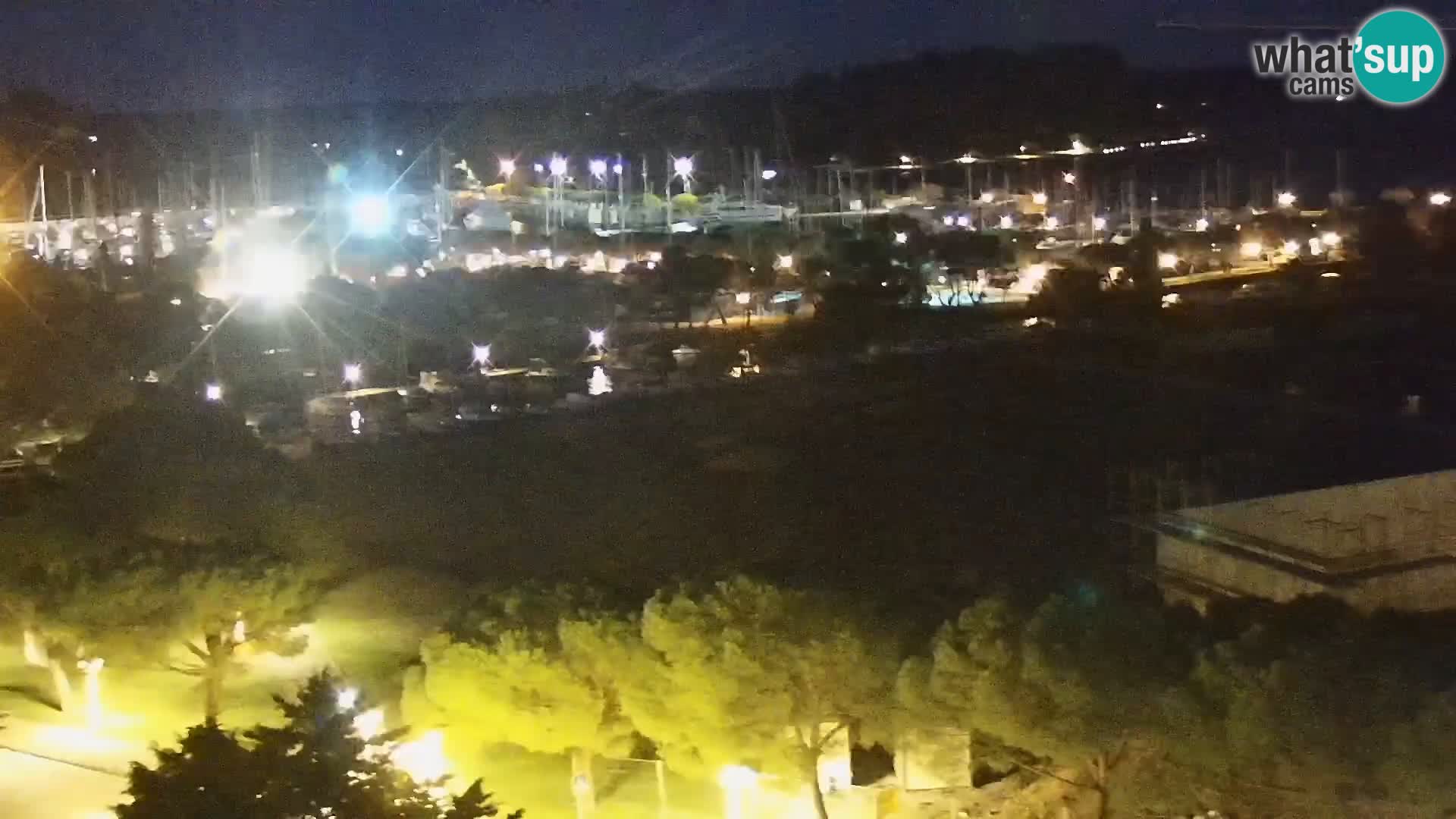 Portorož Live Webcam – view of the marina and tennis courts