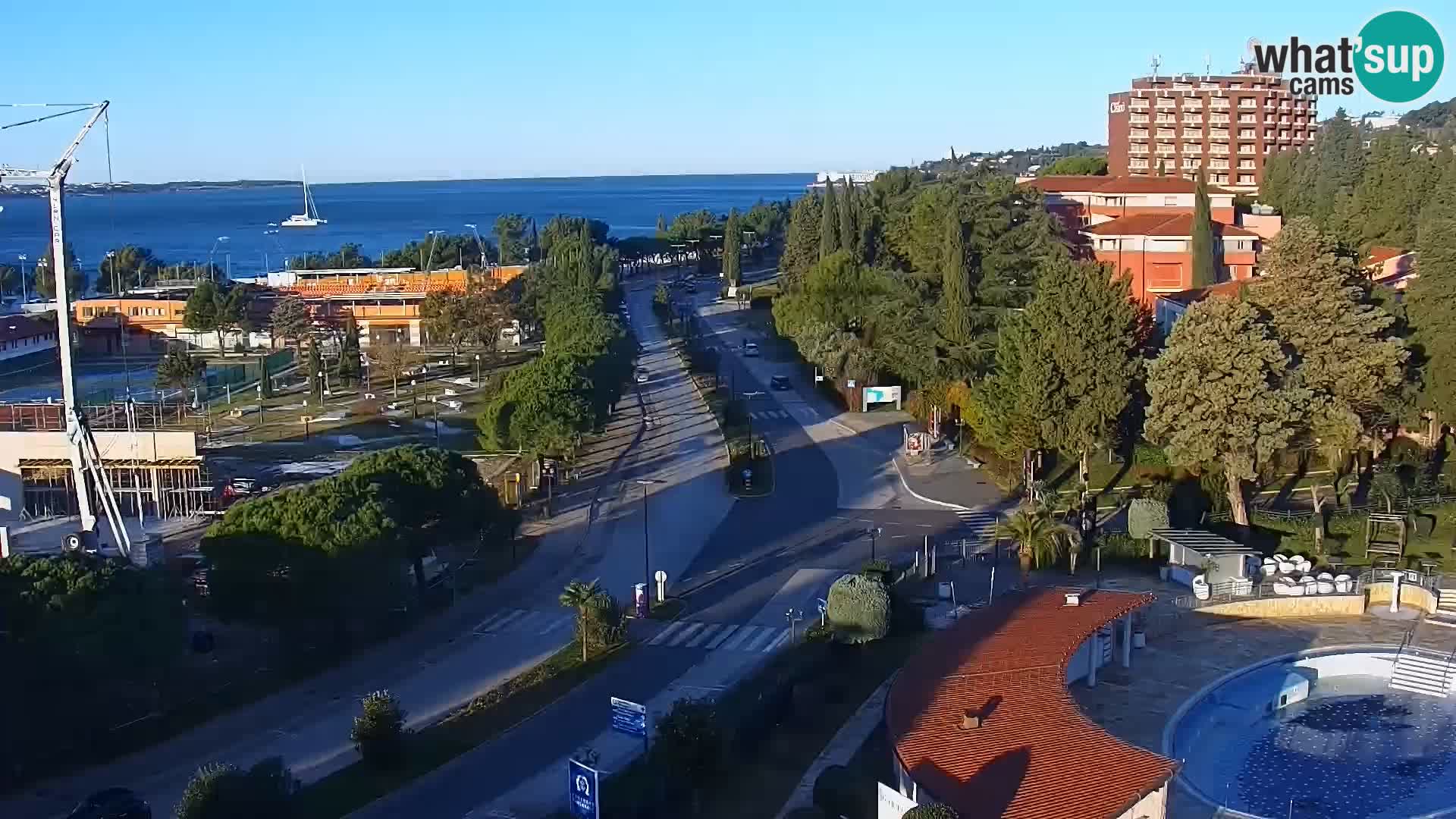 Marina di Portorose e il golfo di Piran