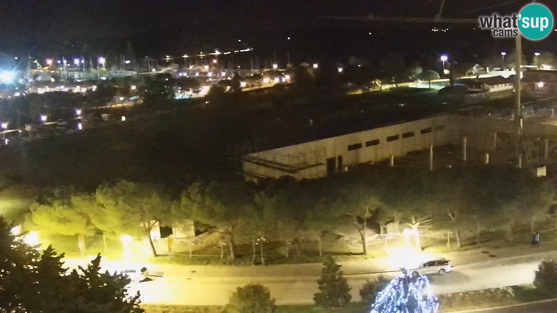 Portorož Live Webcam – vue sur la marina et les courts de tennis