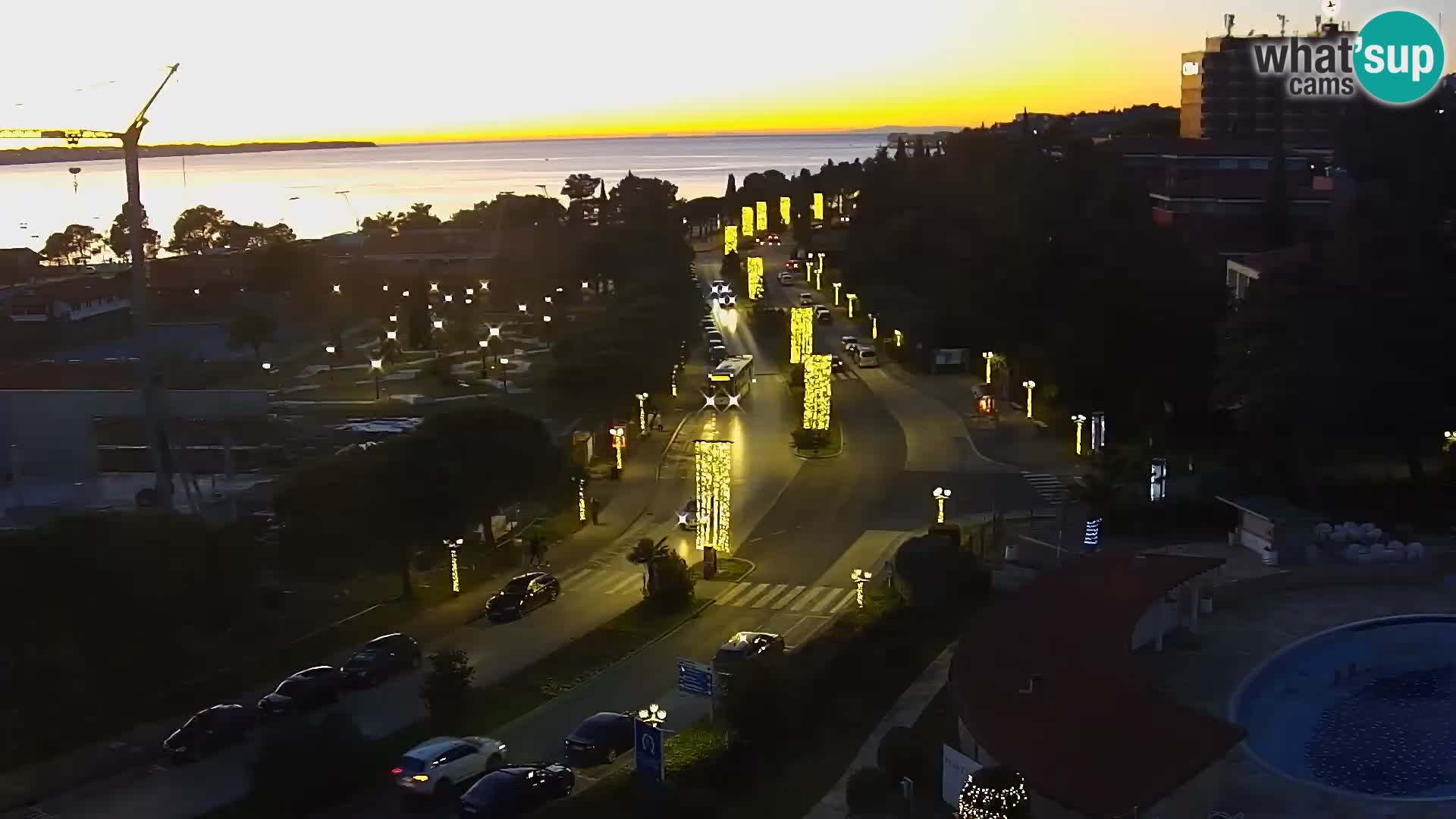 Portorose Live Webcam – vista sulla marina e i campi da tennis