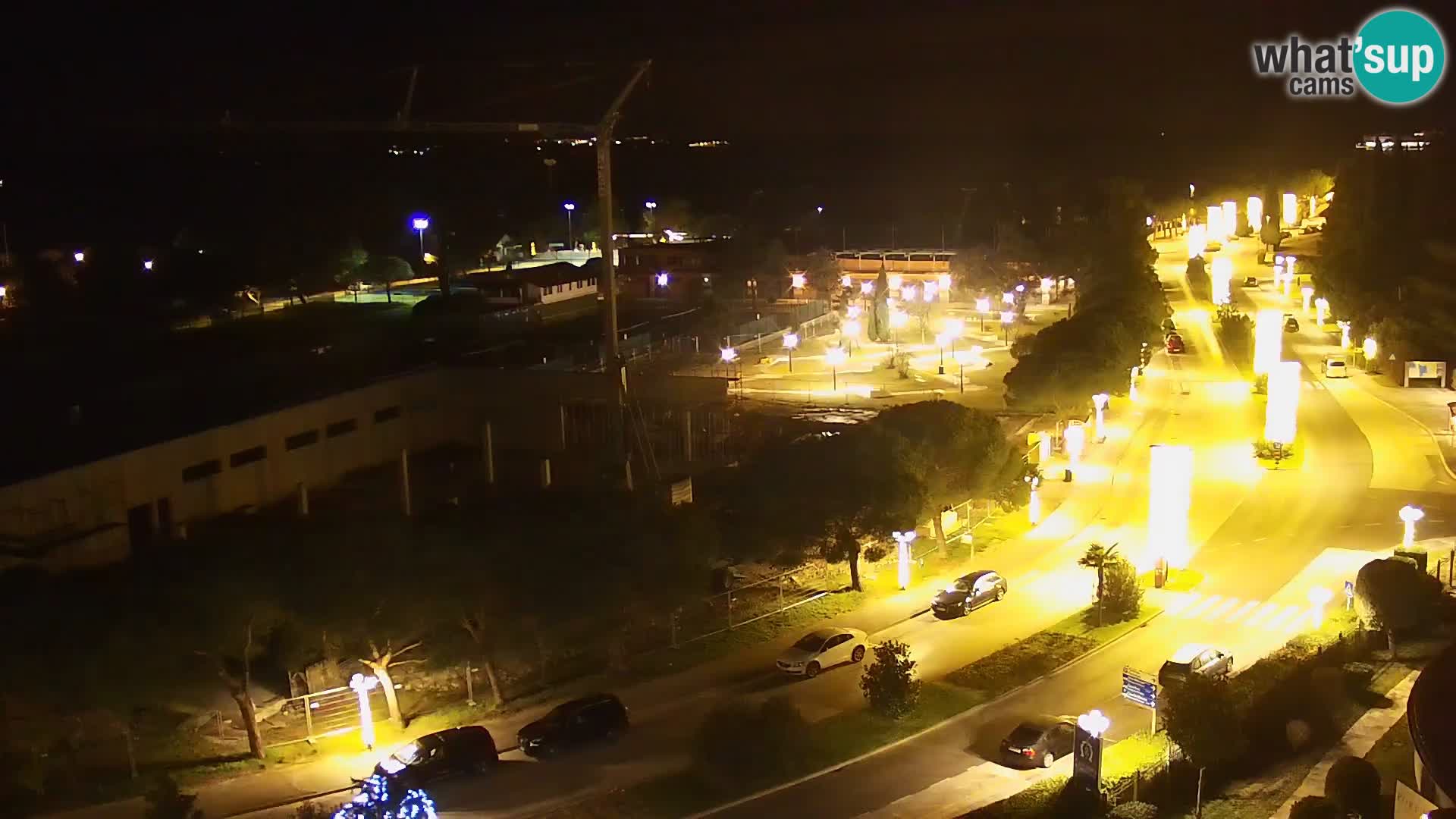 Portorož Live Webcam – view of the marina and tennis courts