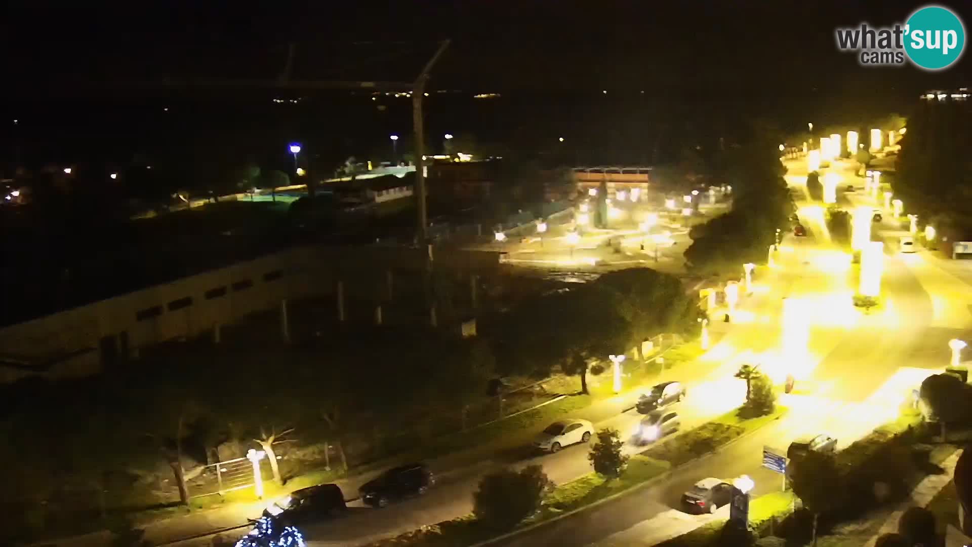 Portorož Live Webcam – view of the marina and tennis courts