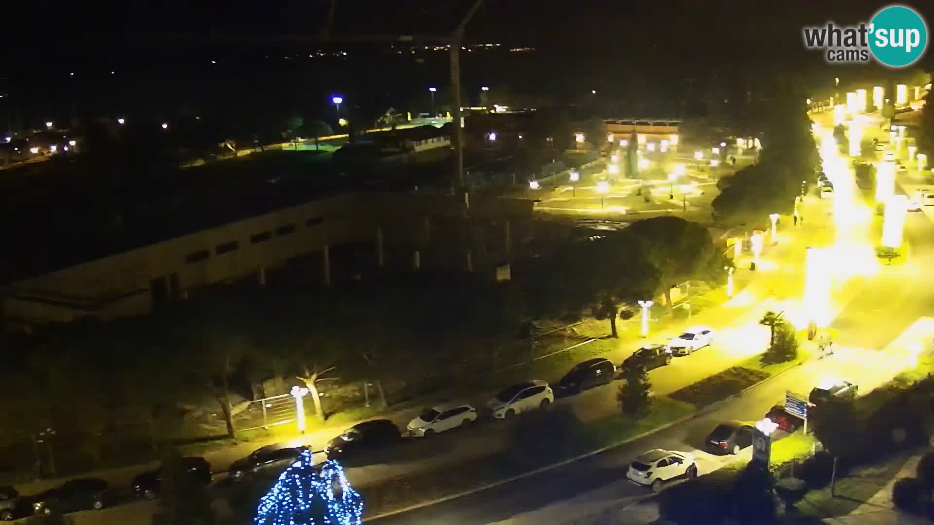 Portorož Live Webcam – view of the marina and tennis courts