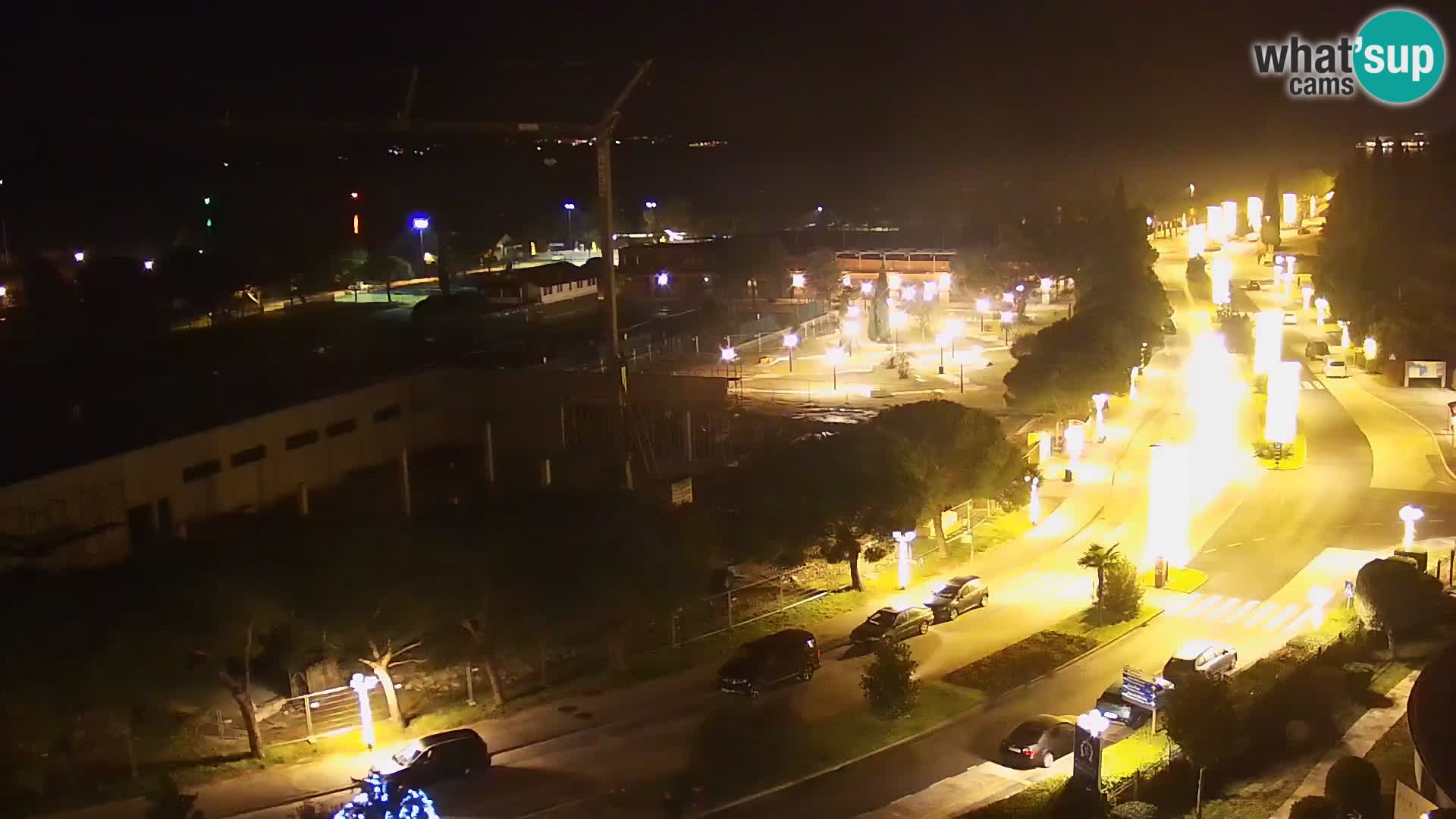 Portorož Live Webcam – view of the marina and tennis courts