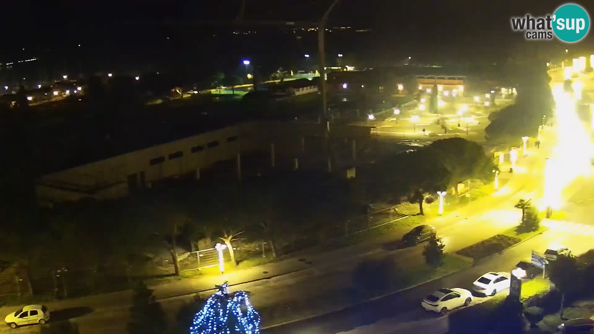 Portorose Live Webcam – vista sulla marina e i campi da tennis