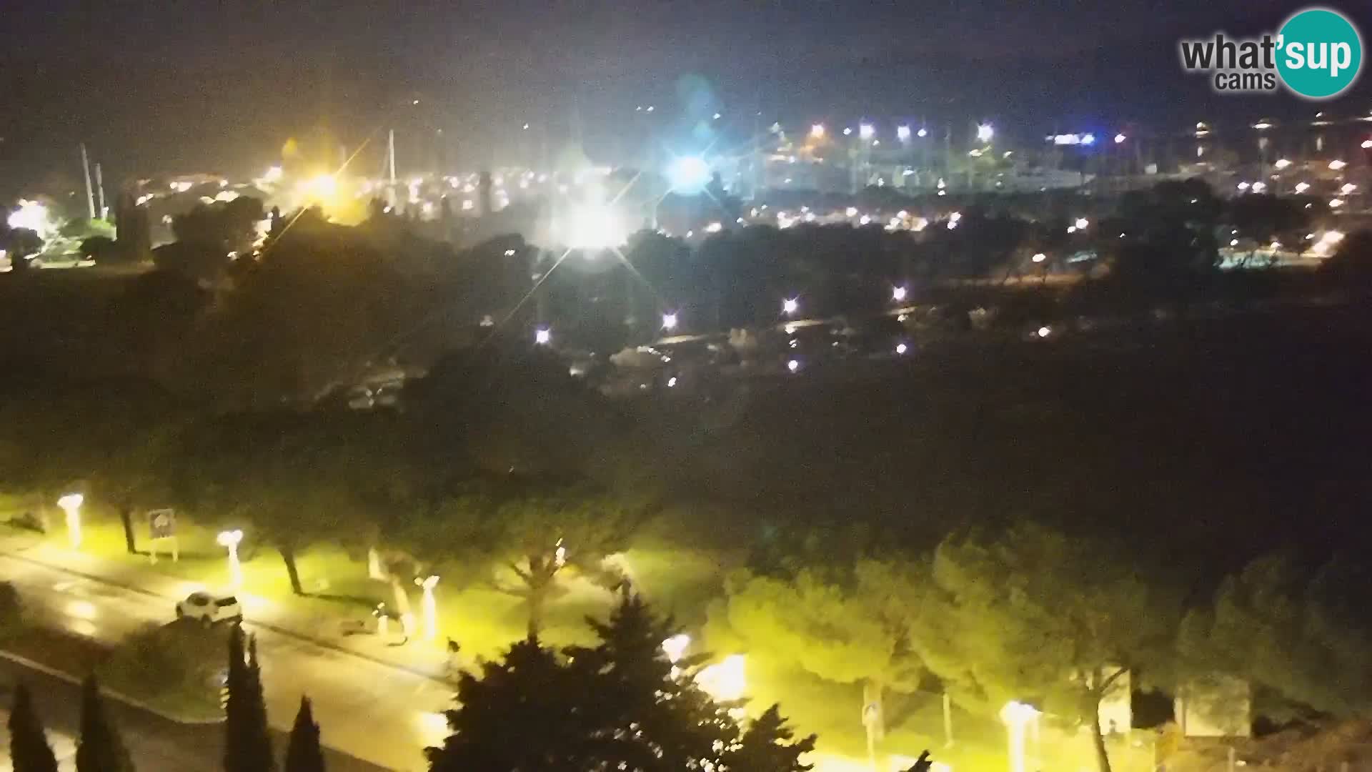 Portorož Live Webcam – vue sur la marina et les courts de tennis