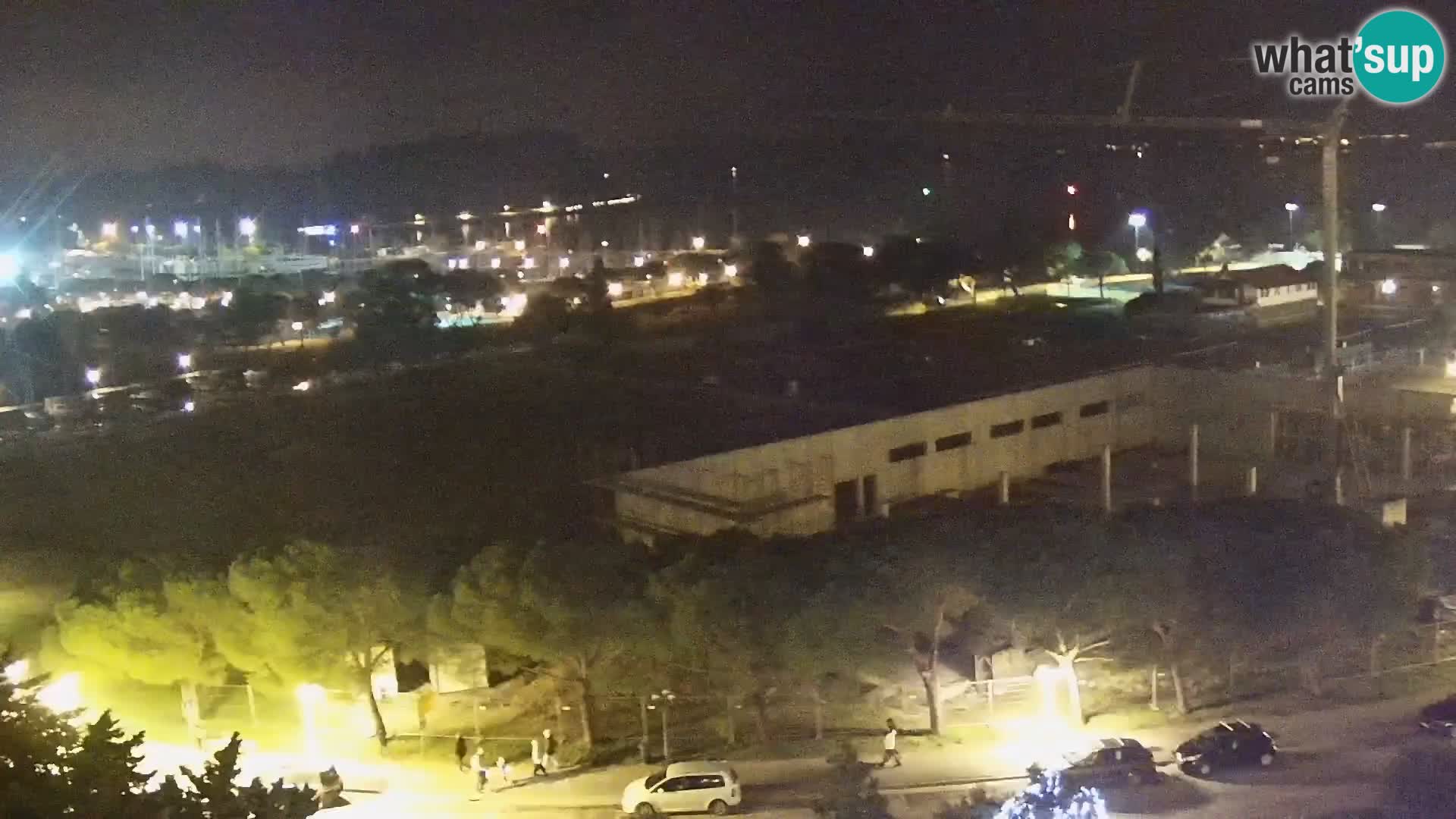 Portorož Live Webcam – vue sur la marina et les courts de tennis