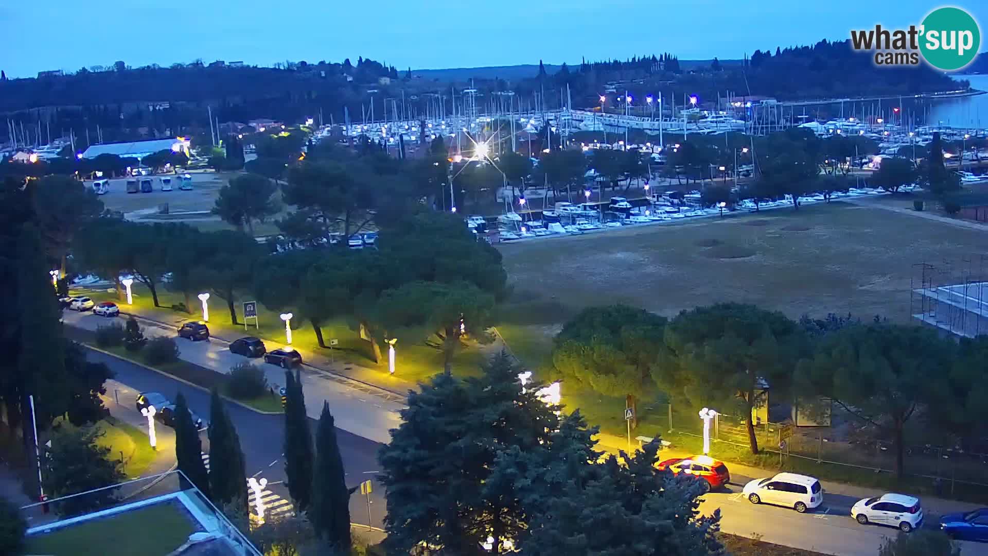 Portorose Live Webcam – vista sulla marina e i campi da tennis