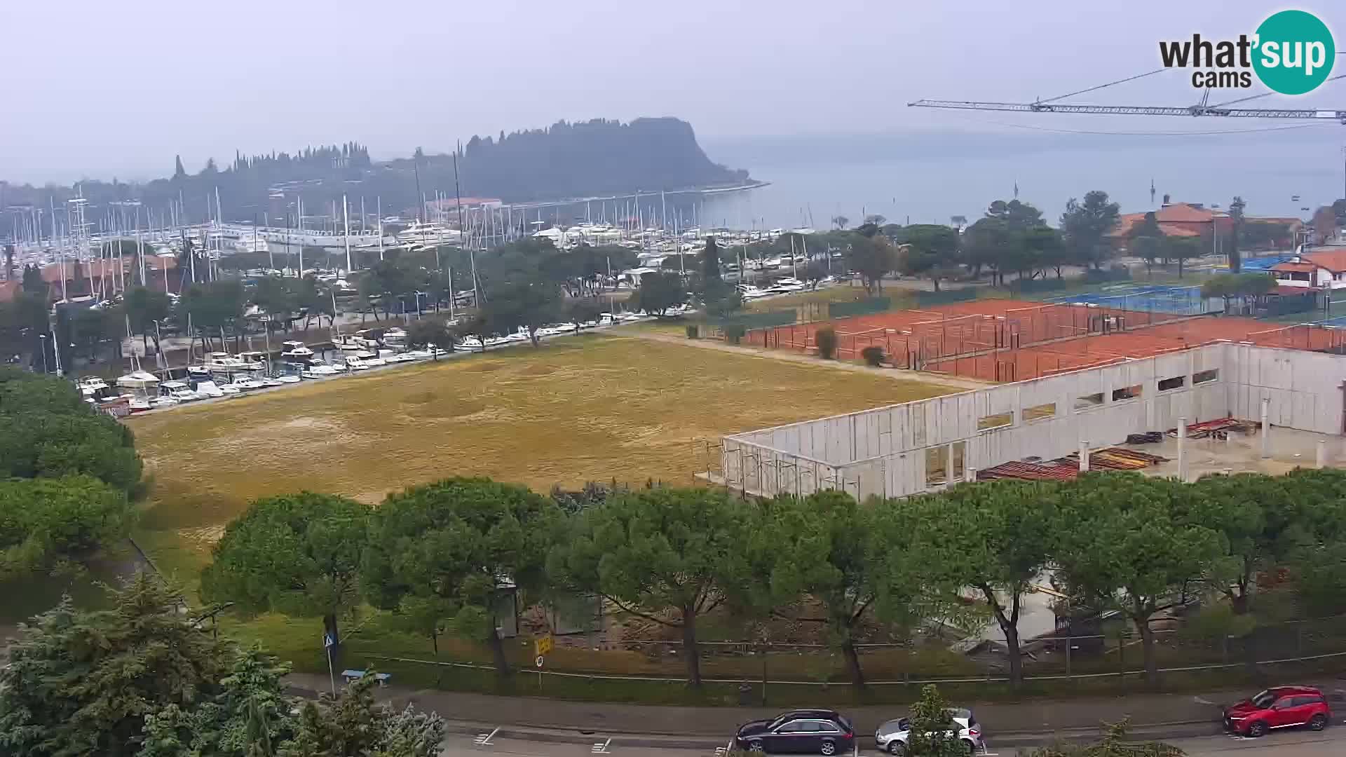 Portorose Live Webcam – vista sulla marina e i campi da tennis