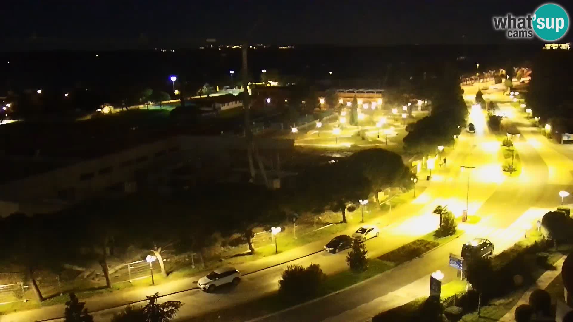 Portorož Live Webcam – view of the marina and tennis courts