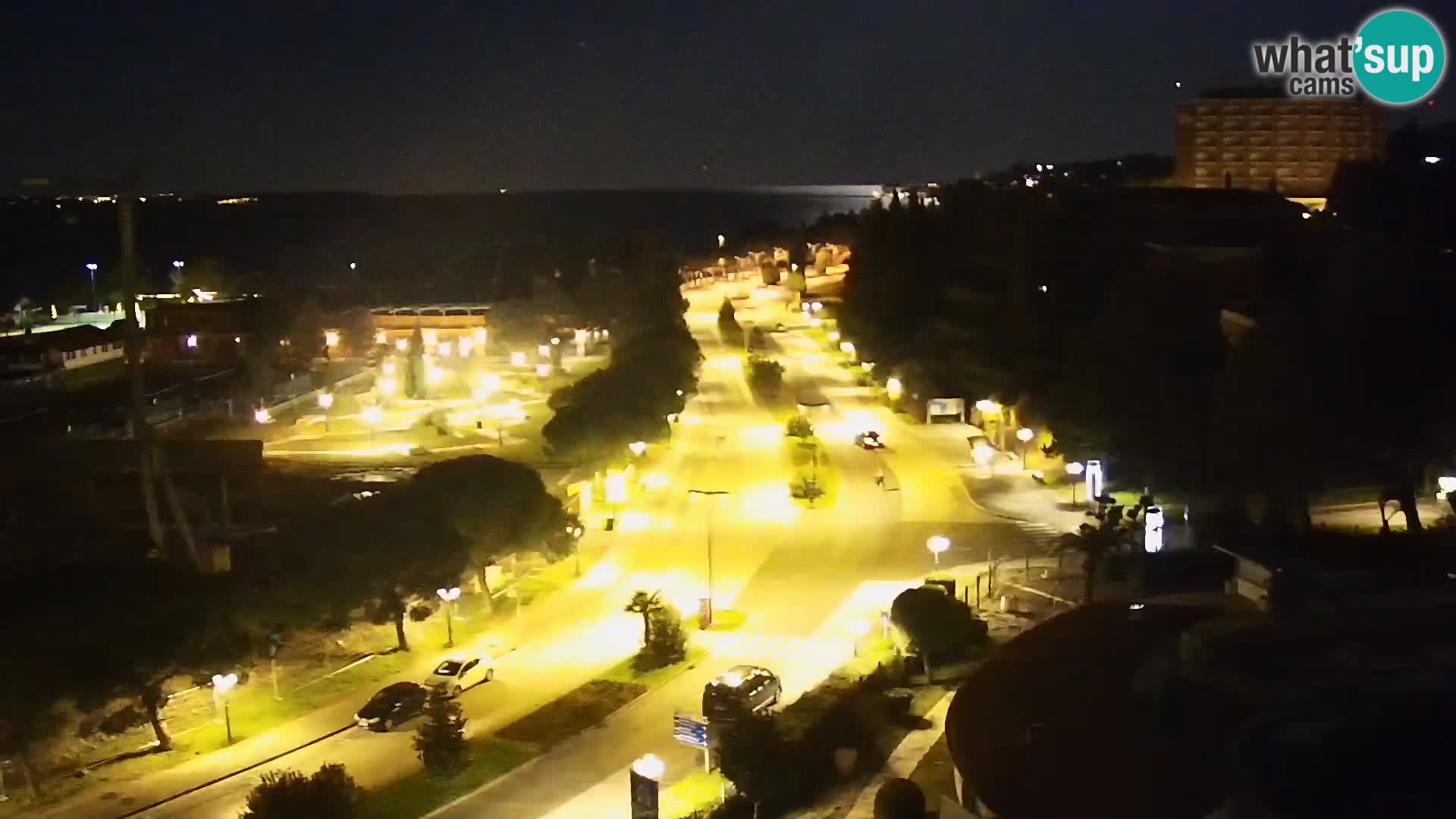 Portorož Live Webcam – view of the marina and tennis courts